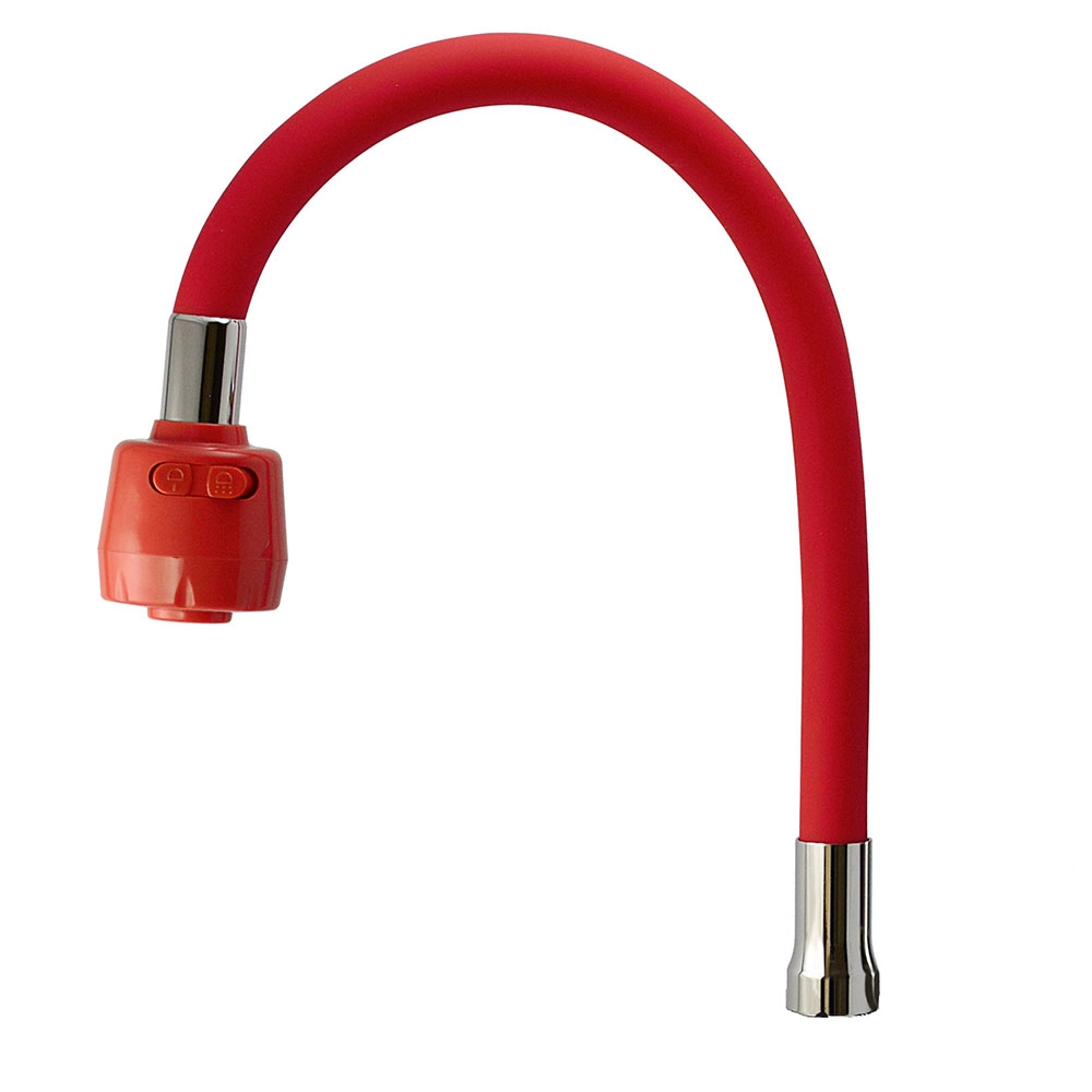 Tubo Gourmet Vermelho Duplo Jato Reposição Torneira Cozinha