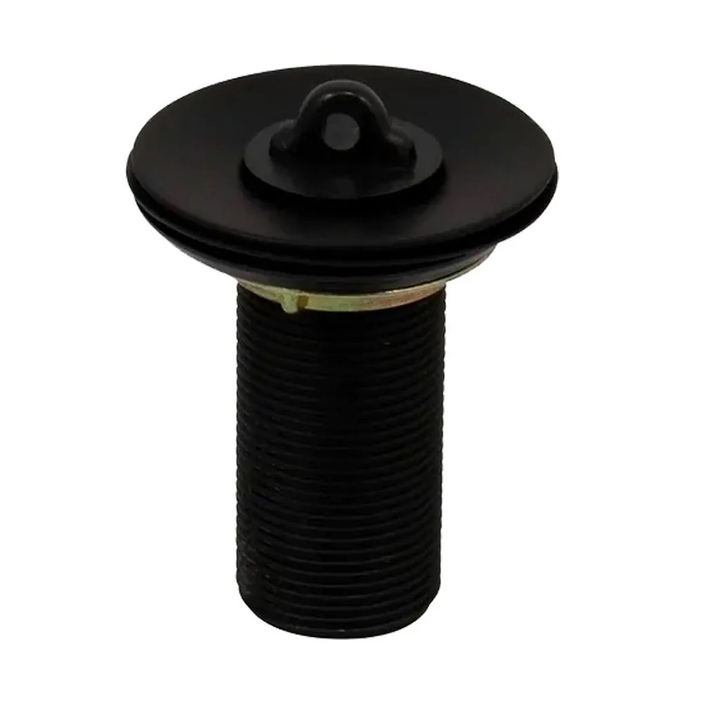 Válvula Ralo Lavatório Banheiro Cuba Metal Preto/black 7/8