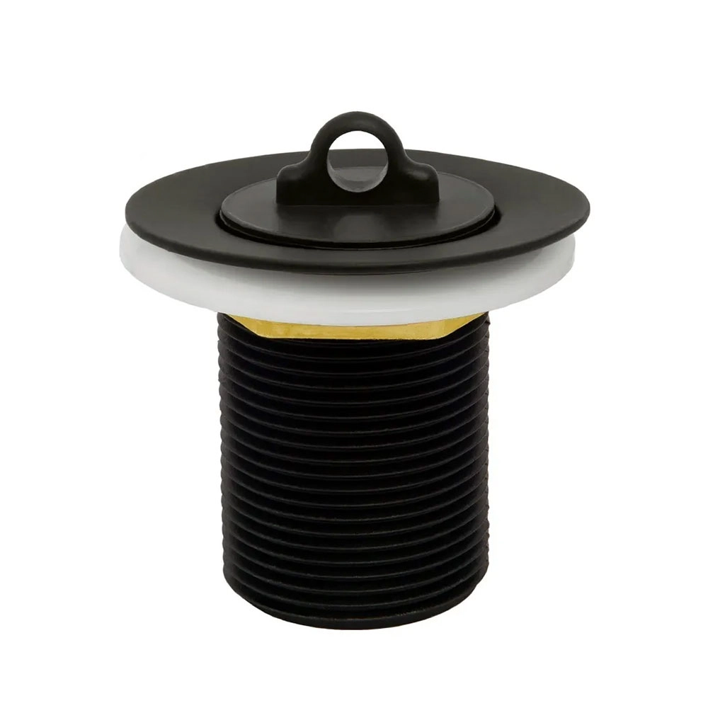 Válvula/ralo Tanque Pia E Cuba Metal Black/preto 1.1/4