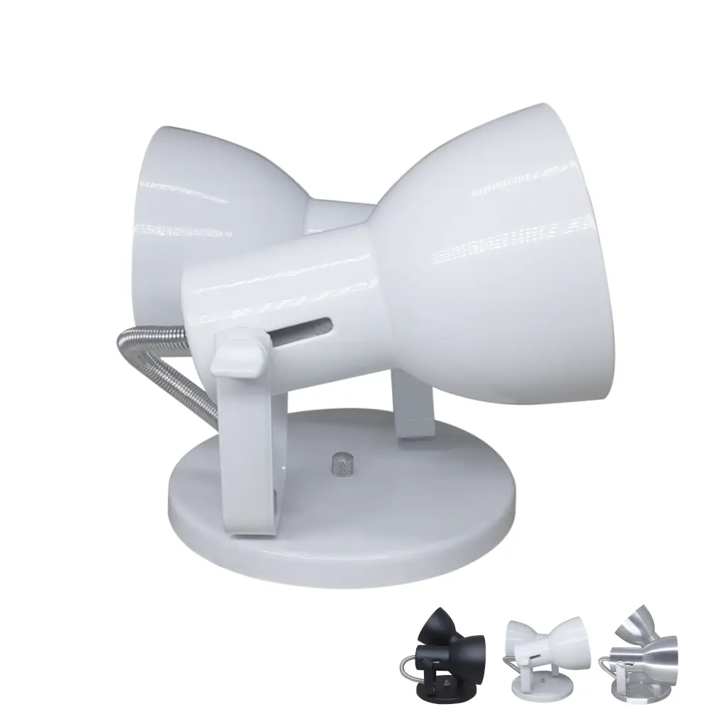 Spot De Sobrepor Duplo Para Quarto Sala Cozinha Bulbo Led