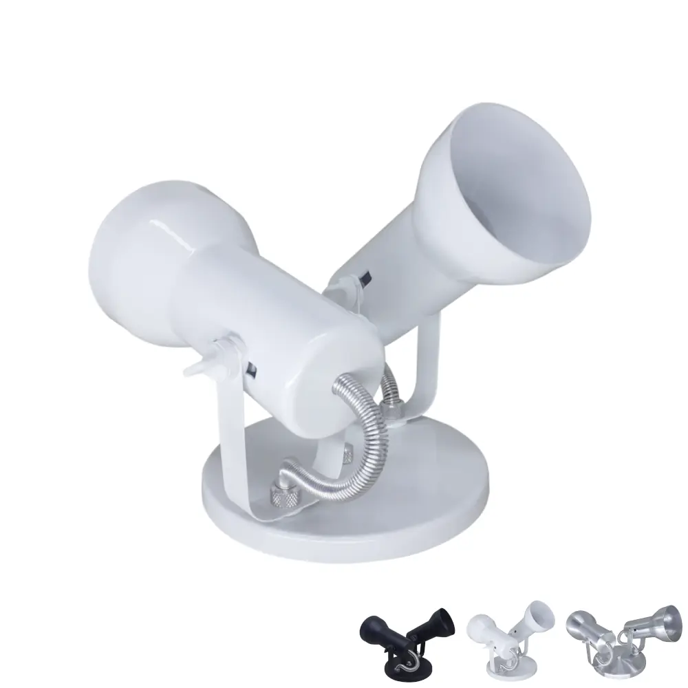Spot De Luz Duplo Sobrepor 2 Lampadas Led