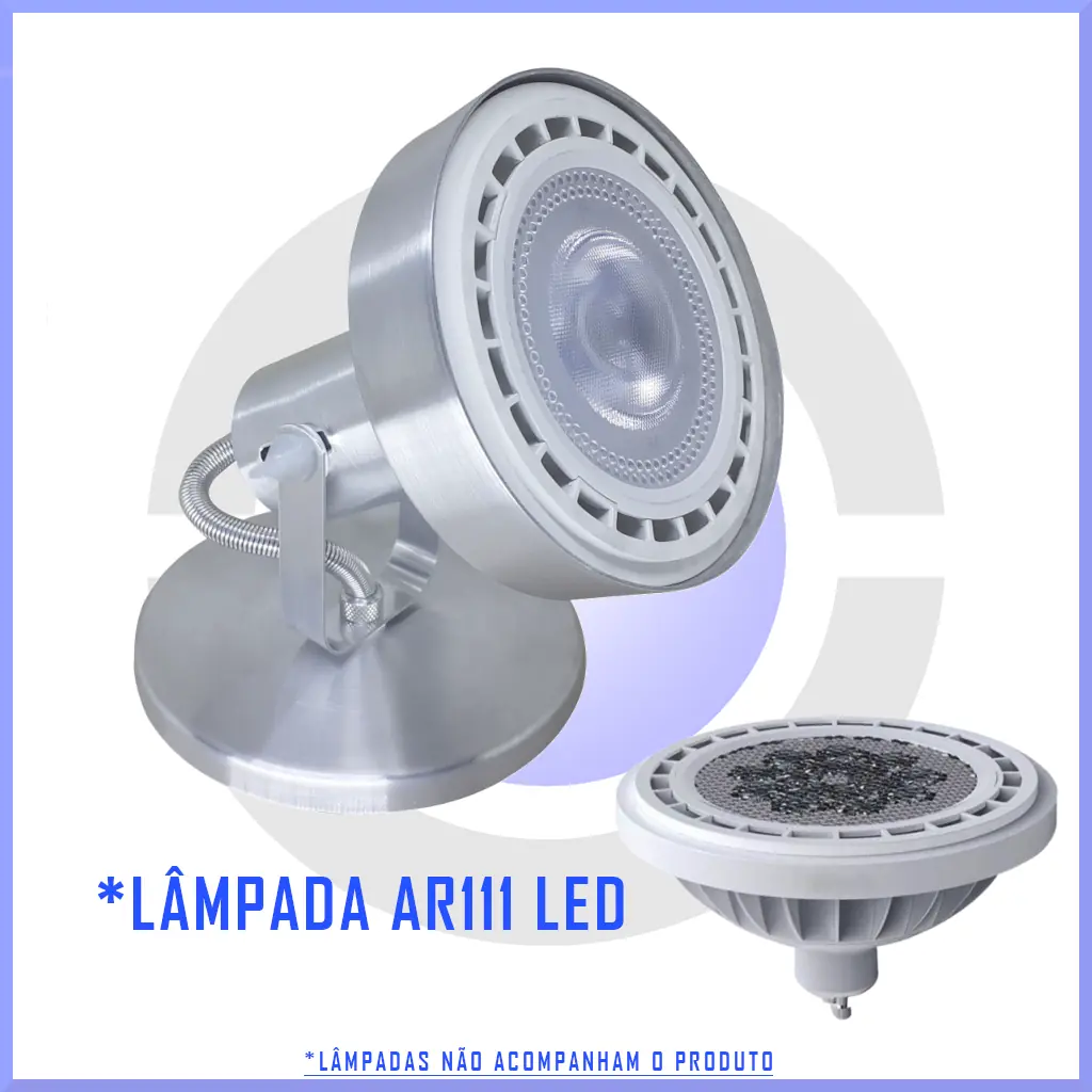 Spot Iluminação P/ Lâmpada Ar111 De Sobrepor Gu10