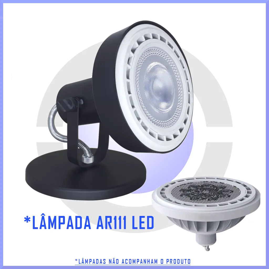 Spot Iluminação P/ Lâmpada Ar111 De Sobrepor Gu10