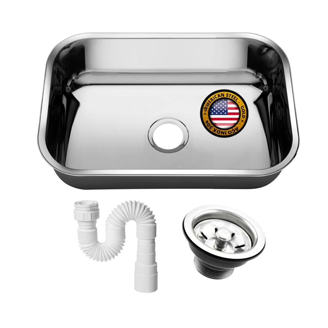 Cuba Aço Inox 304 N 1 Extra Funda Gold 47x30x17