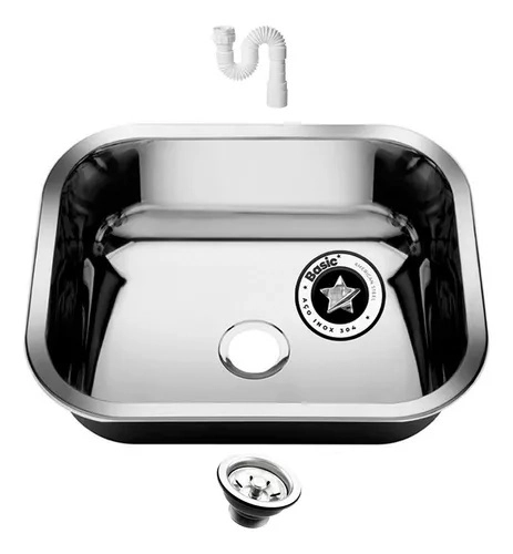 Cuba Cozinha Aço Inox American Steel 304 40x34x14 Numero 0