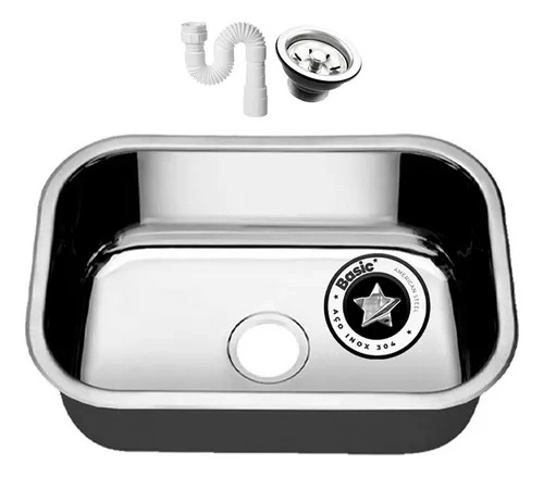Cuba Cozinha Aço Inox American Steel 304 47x30x14 Numero 1