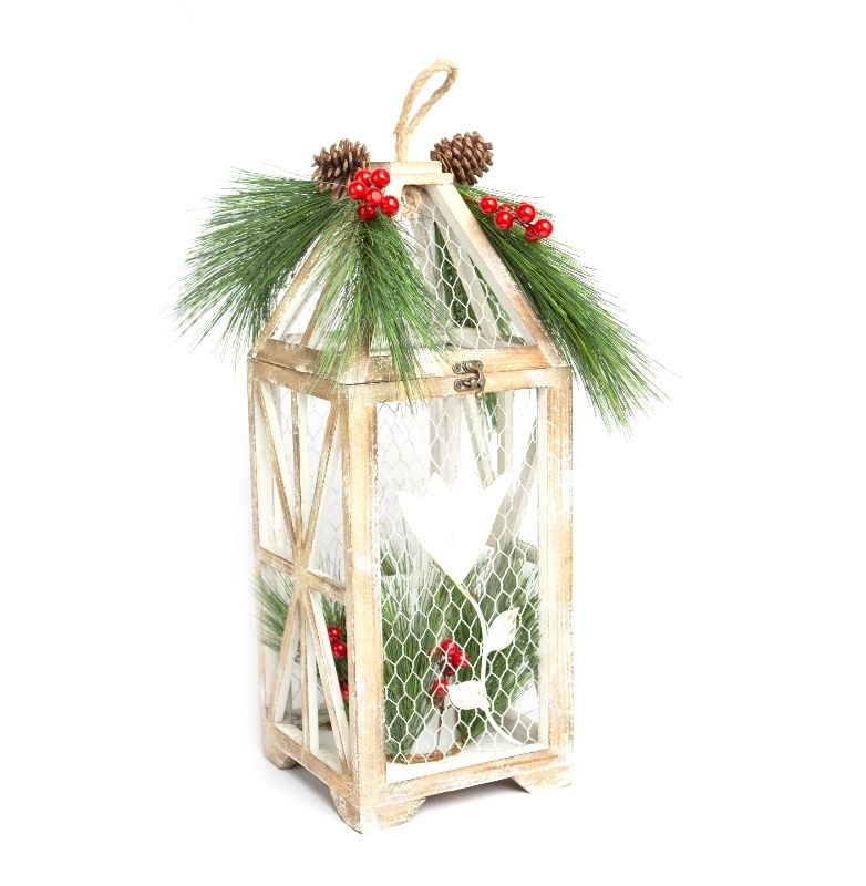 Lanterna Decorativa Nt 51cm Dg603 Tok Da Casa