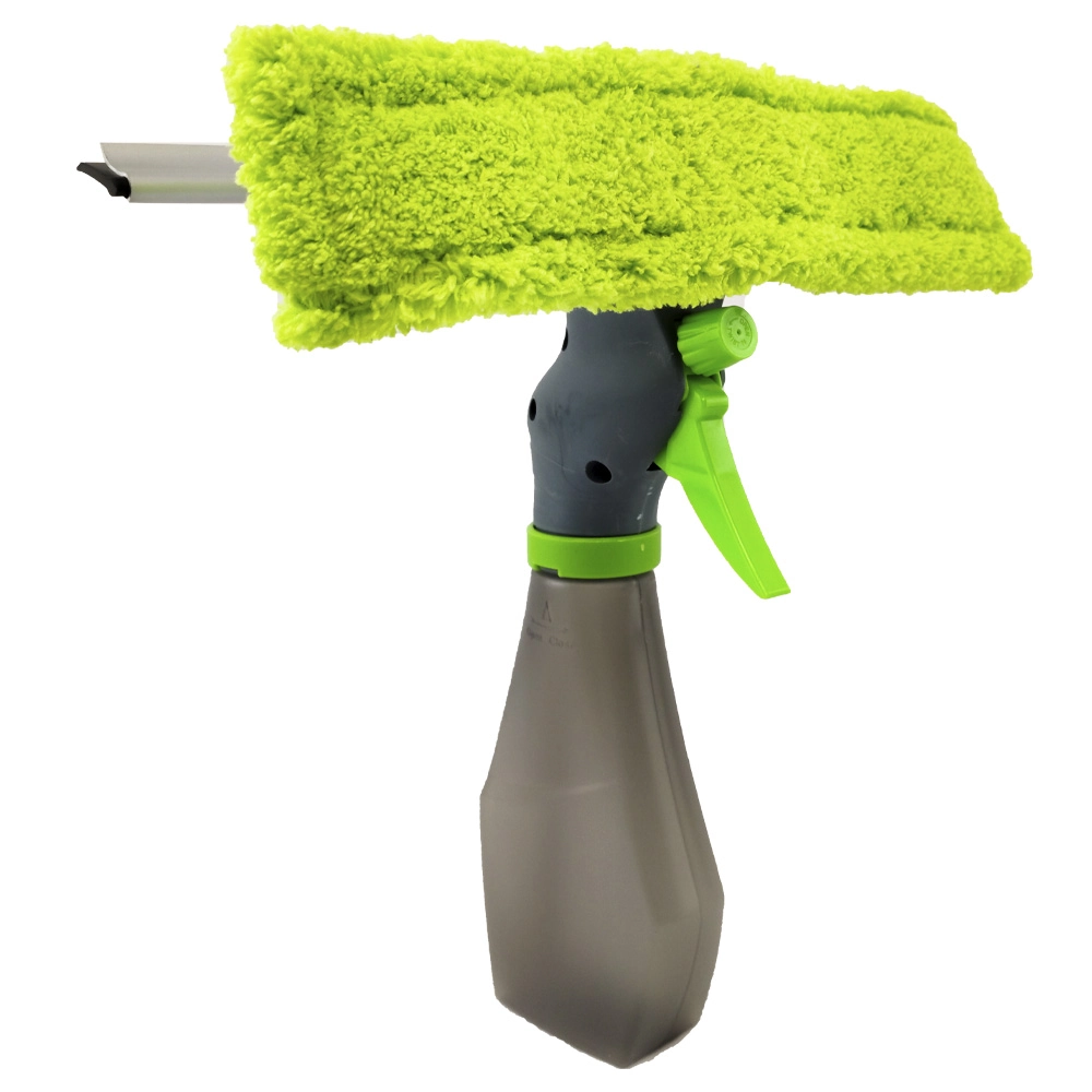 Rodo Mop Limpa Vidro 3 Em 1 Spray Borrifador Janelas Espelhos 250ml Microfibra