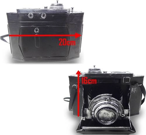 Cofre Camera Fotografica Vintage Retro De Ferro Fundido 16cm (cj-020)