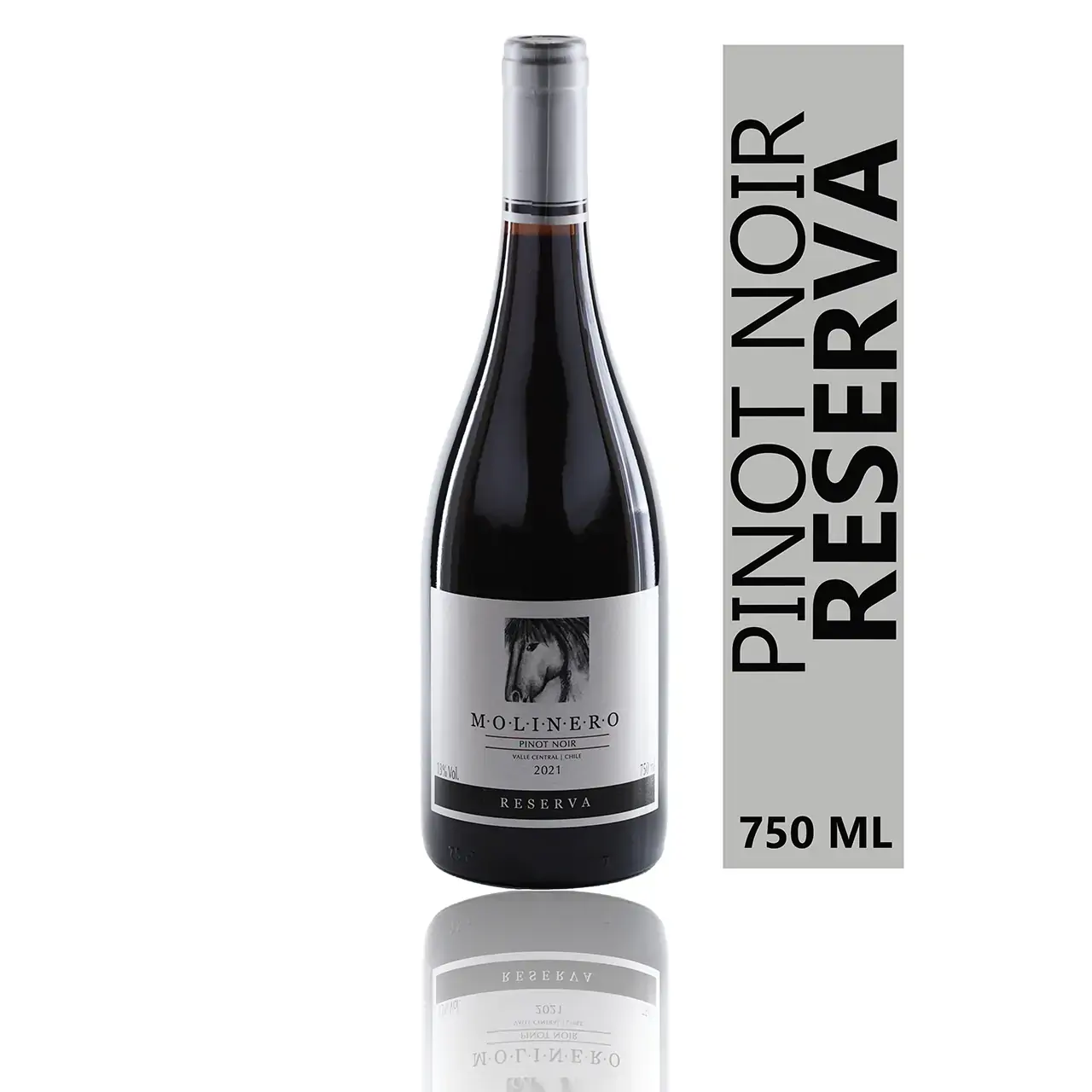 Vinho Tinto Chileno Molinero Pinot Noir Reserva 750 Ml