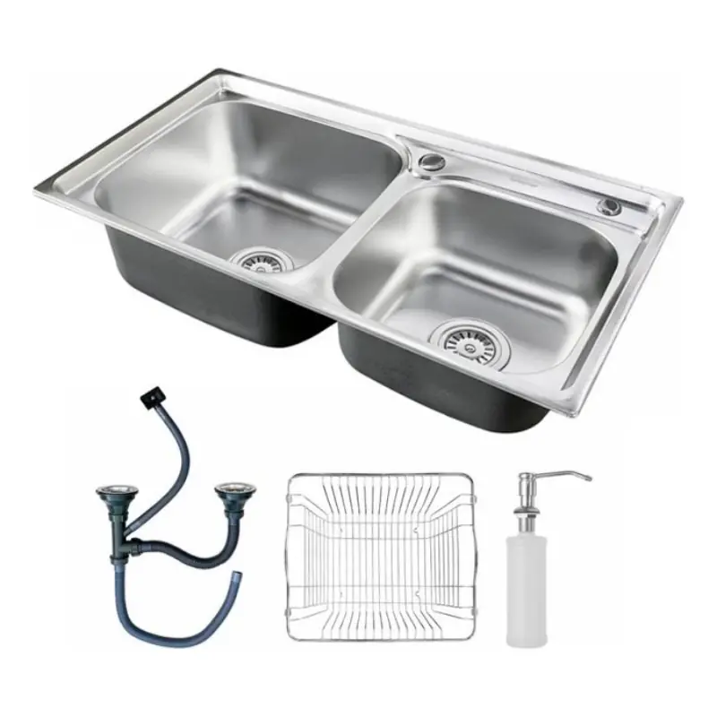 Cuba Dupla Gourmet Cozinha Inox Luxo C/ Acessórios Brinovar