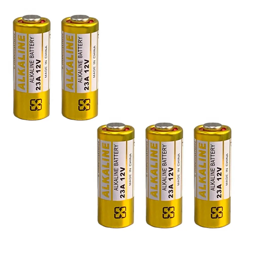 Bateria Alcalina 12v 23a Pilha 5 Unidades Controle Alarme Portao Carro Duravel