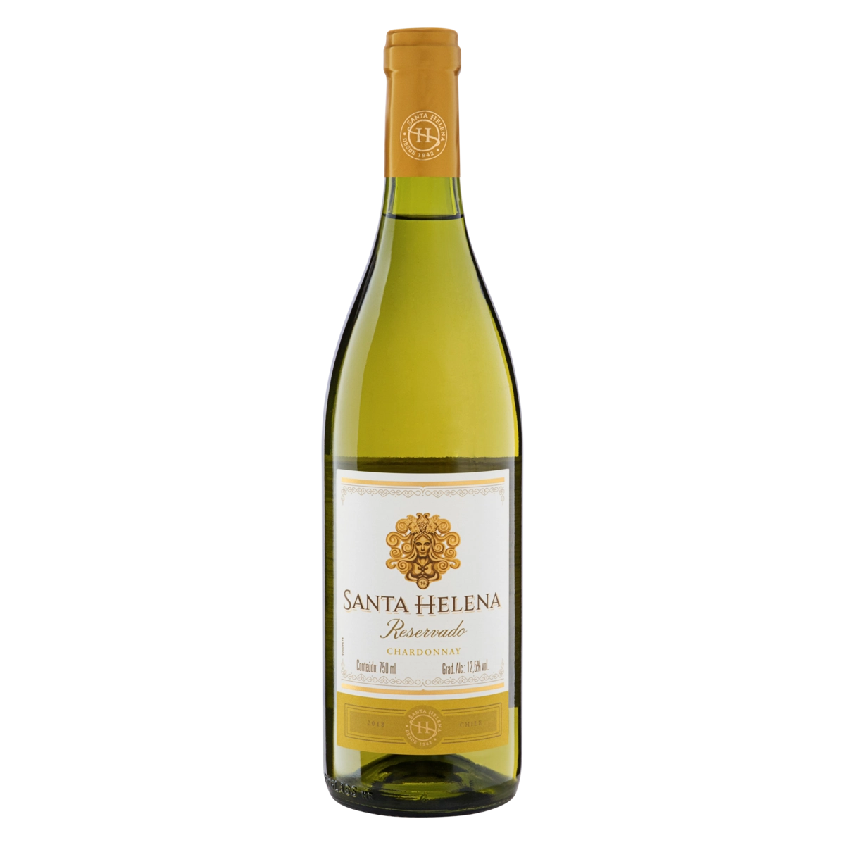 Vinho Chileno Branco Seco Reservado Santa Helena Chardonnay Garrafa 750ml
