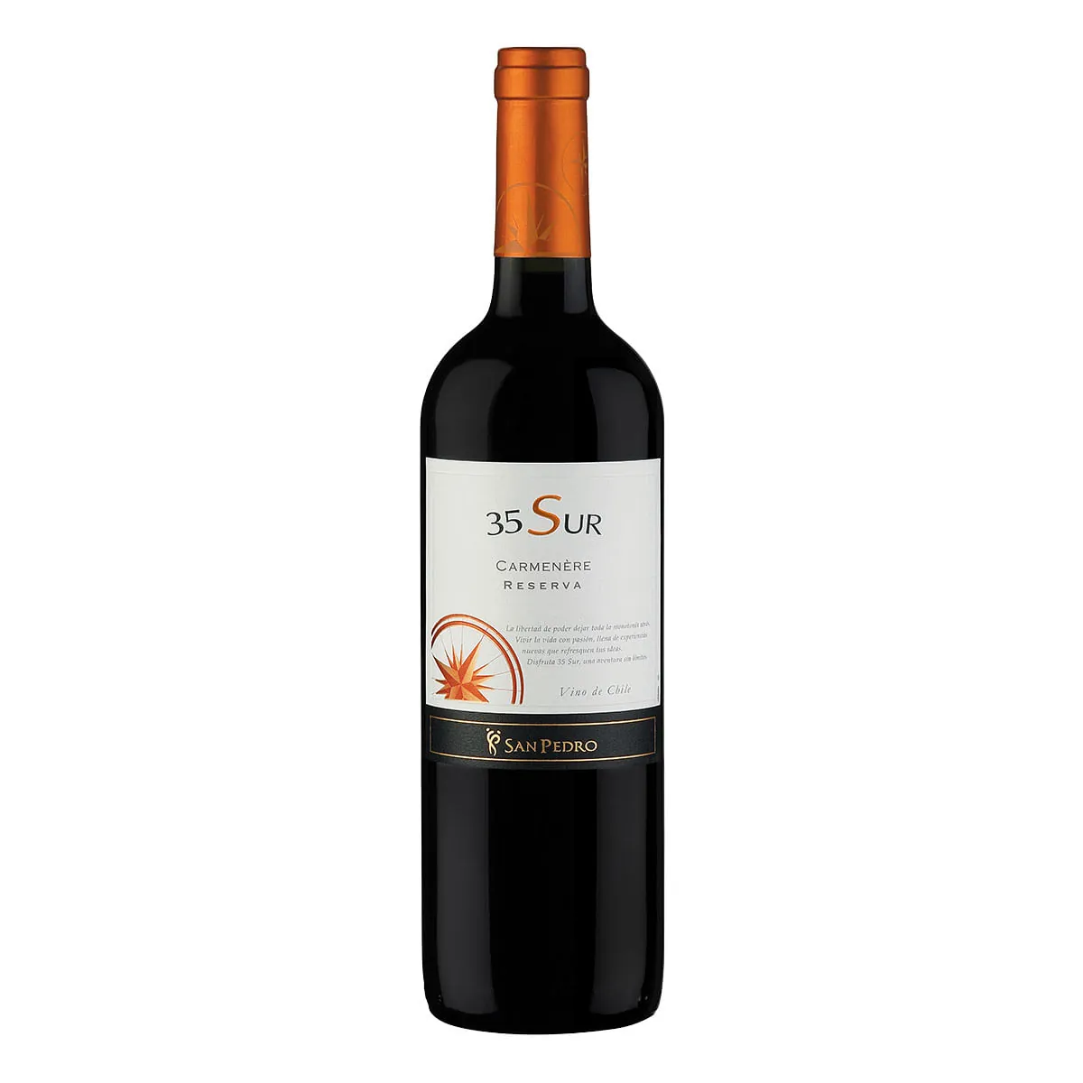 Vinho Chileno Tinto Suave Carmenere 35 Sur