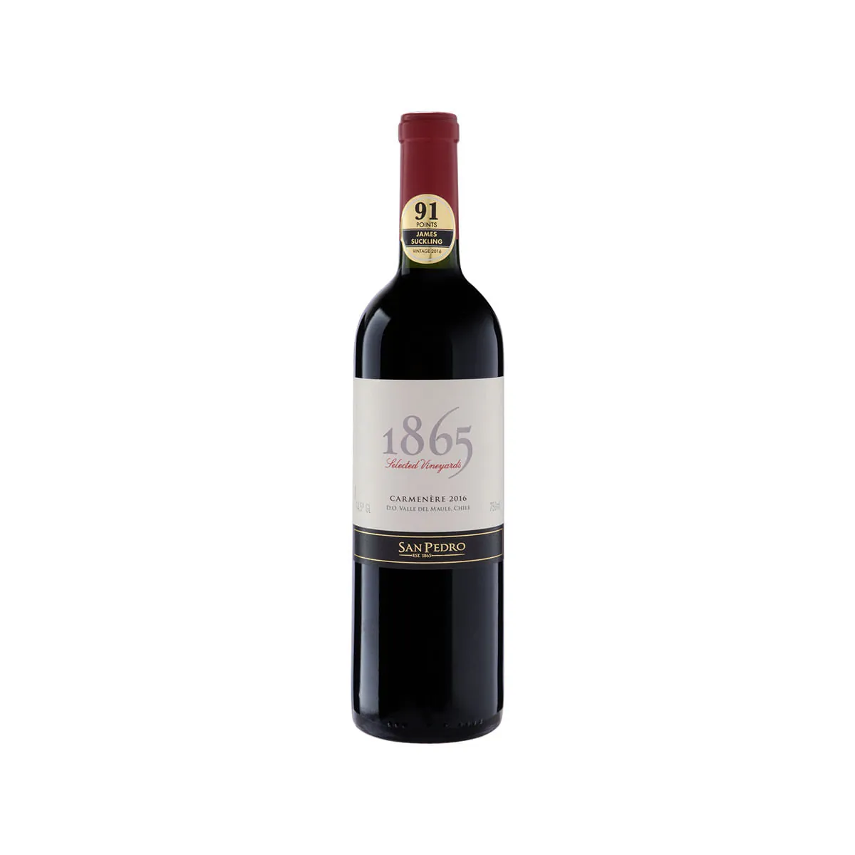 Vinho Chileno Tinto Carmenère 1865 Garrafa 750ml