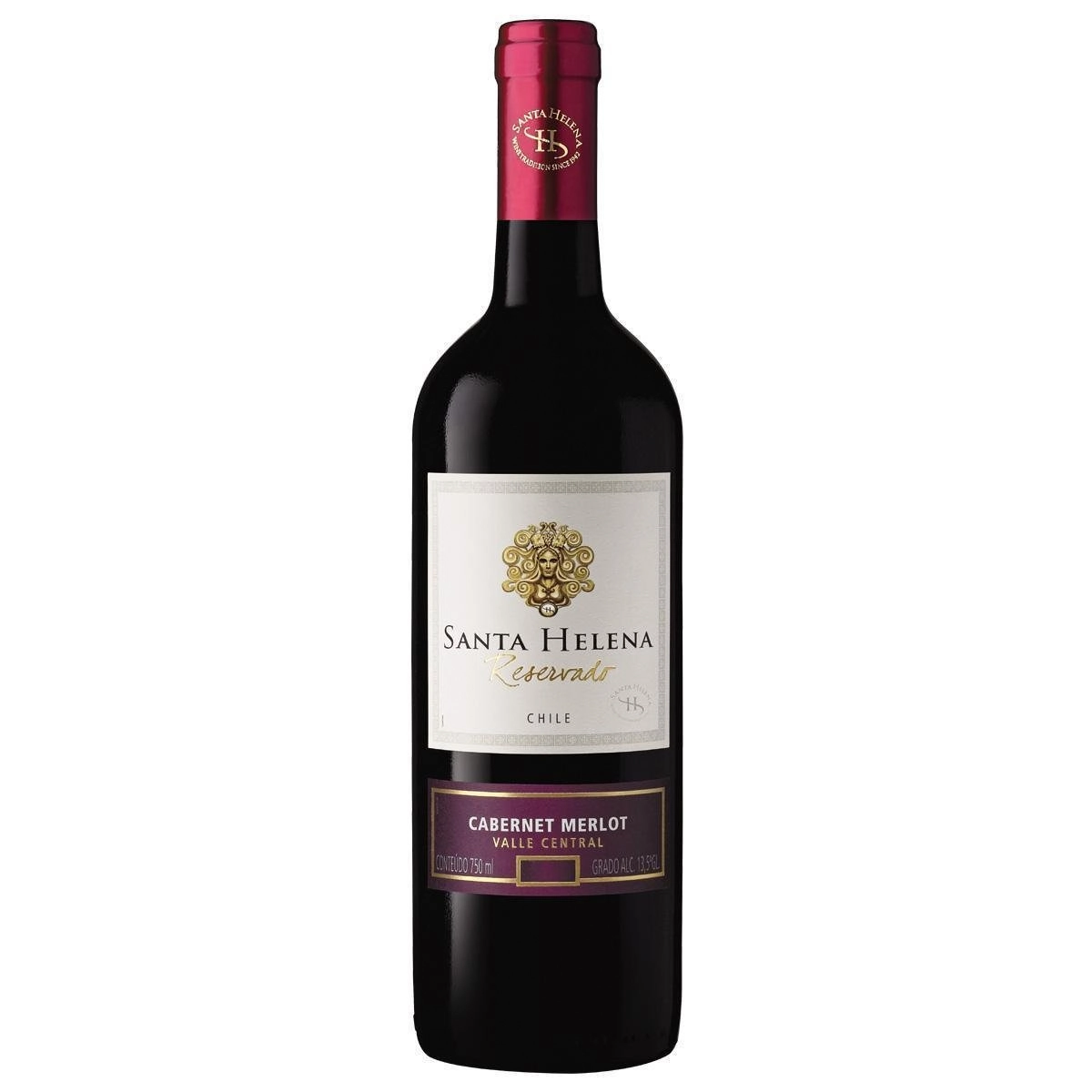 Vinho Chileno Tinto SANTA HELENA Reservado Cabernet Sauvignon - Merlot Garrafa 750ml