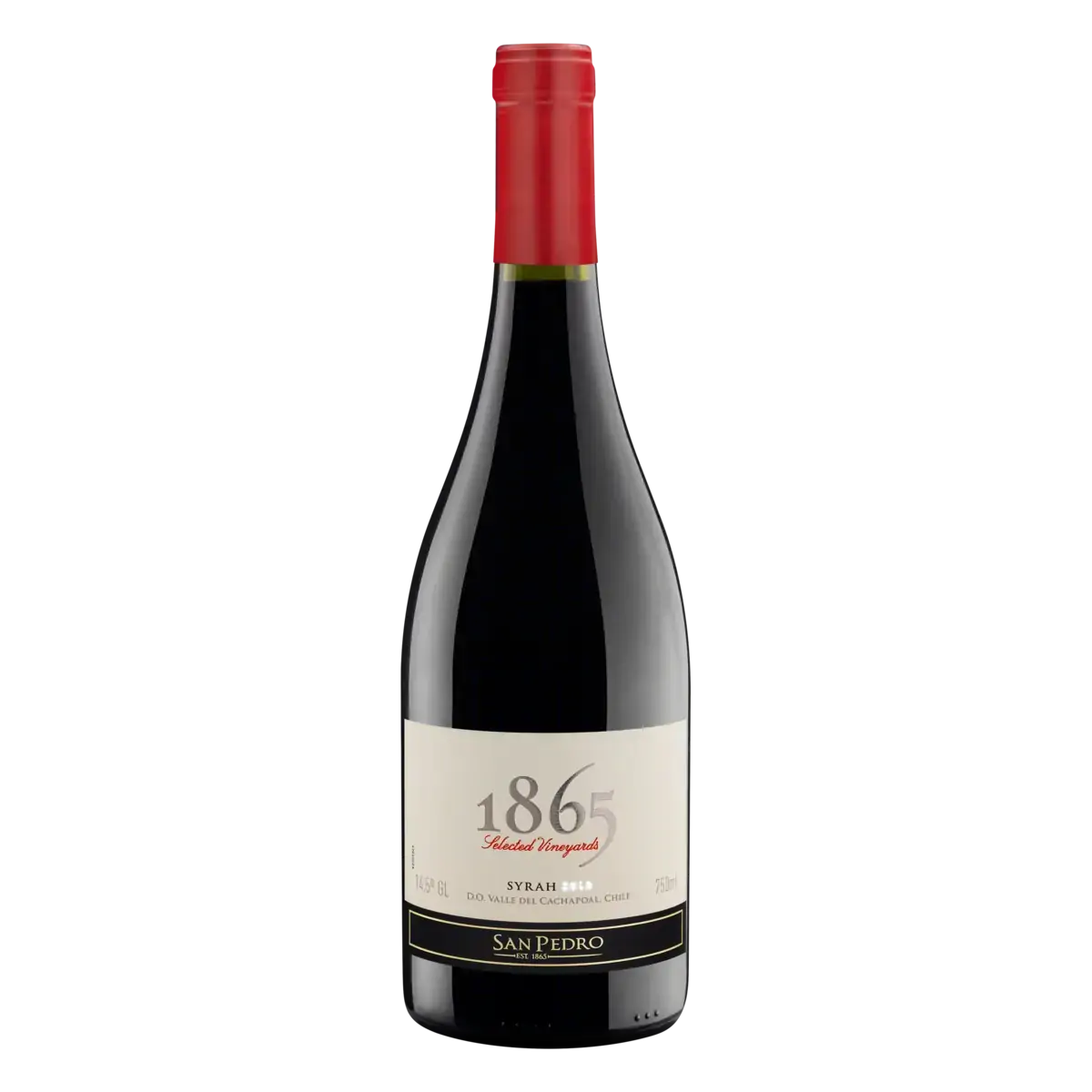 Vinho Chileno Tinto Seco 1865 Syrah Valle del Cachapoal Garrafa 750ml