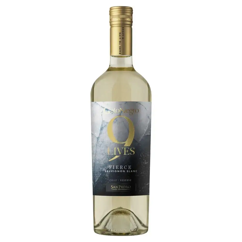 Vinho Chileno Gato Negro 9 Lives Reserva Sauvignon Blanc 750ml