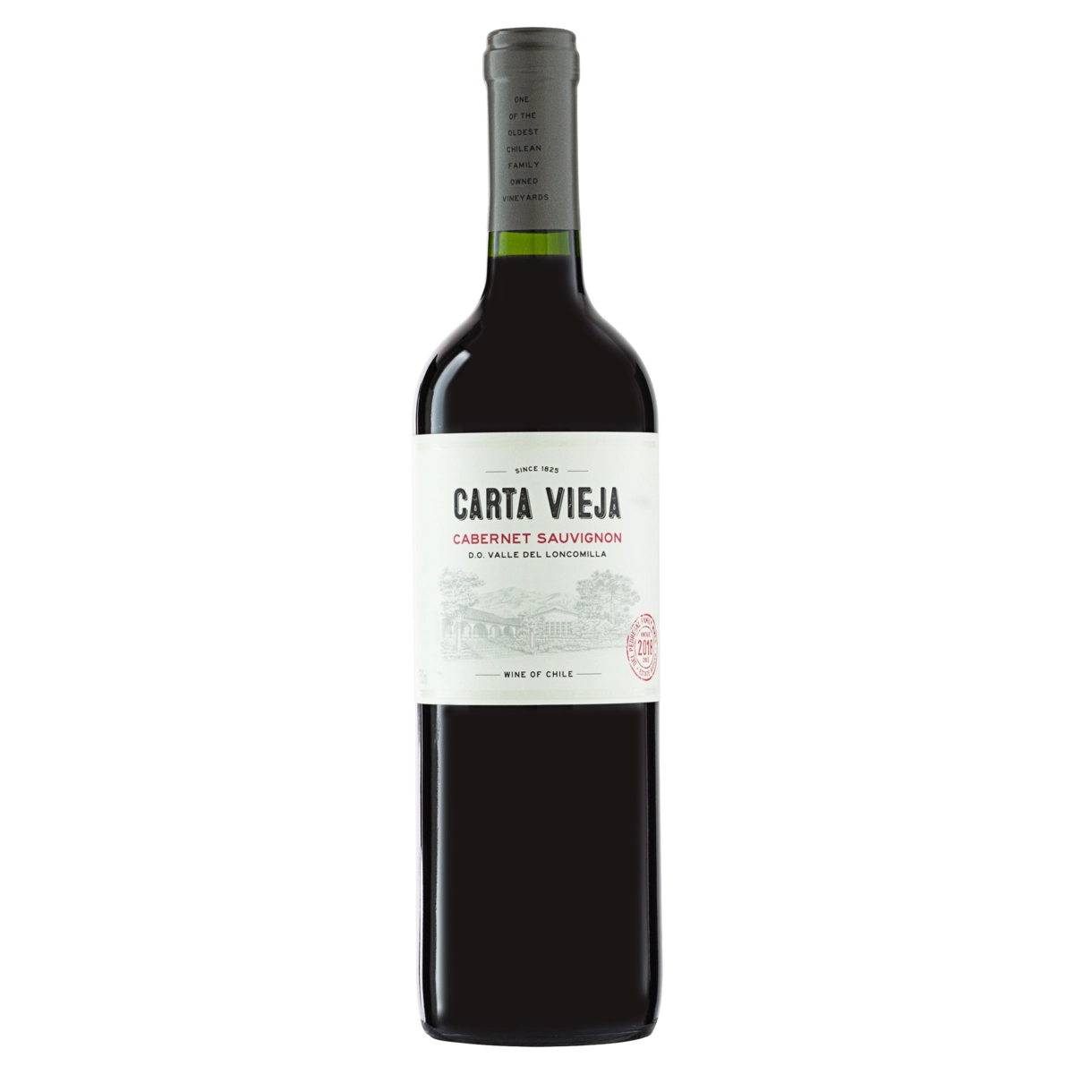 Vinho Chileno Tinto Seco Carta Vieja Cabernet Sauvignon Valle Del Loncomilla Garrafa 750ml