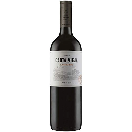 Vinho Chileno Tinto Seco Carta Vieja Carménère Valle Del Loncomilla Garrafa 750ml