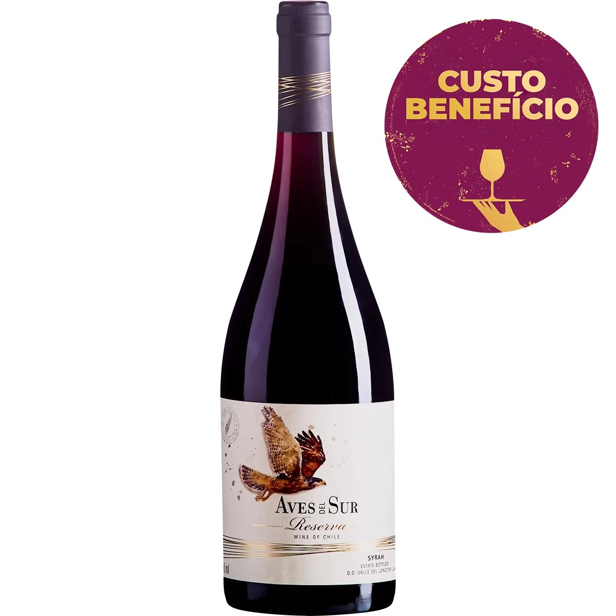 Vinho Reserva Aves Del Sur Syrah Tinto 750ml