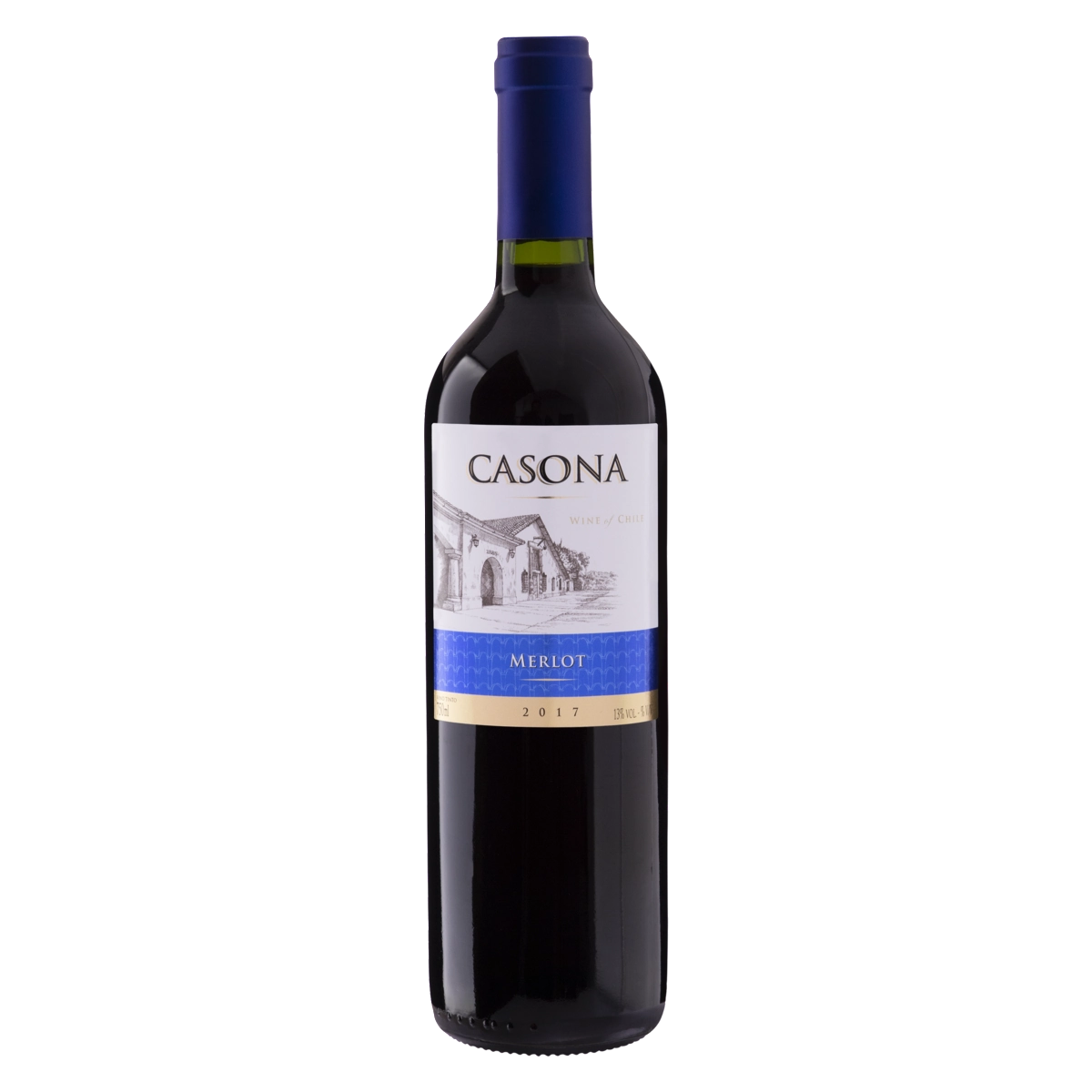 Vinho Chileno Tinto Meio Seco Classic Casona Merlot Valle Central Garrafa 750ml
