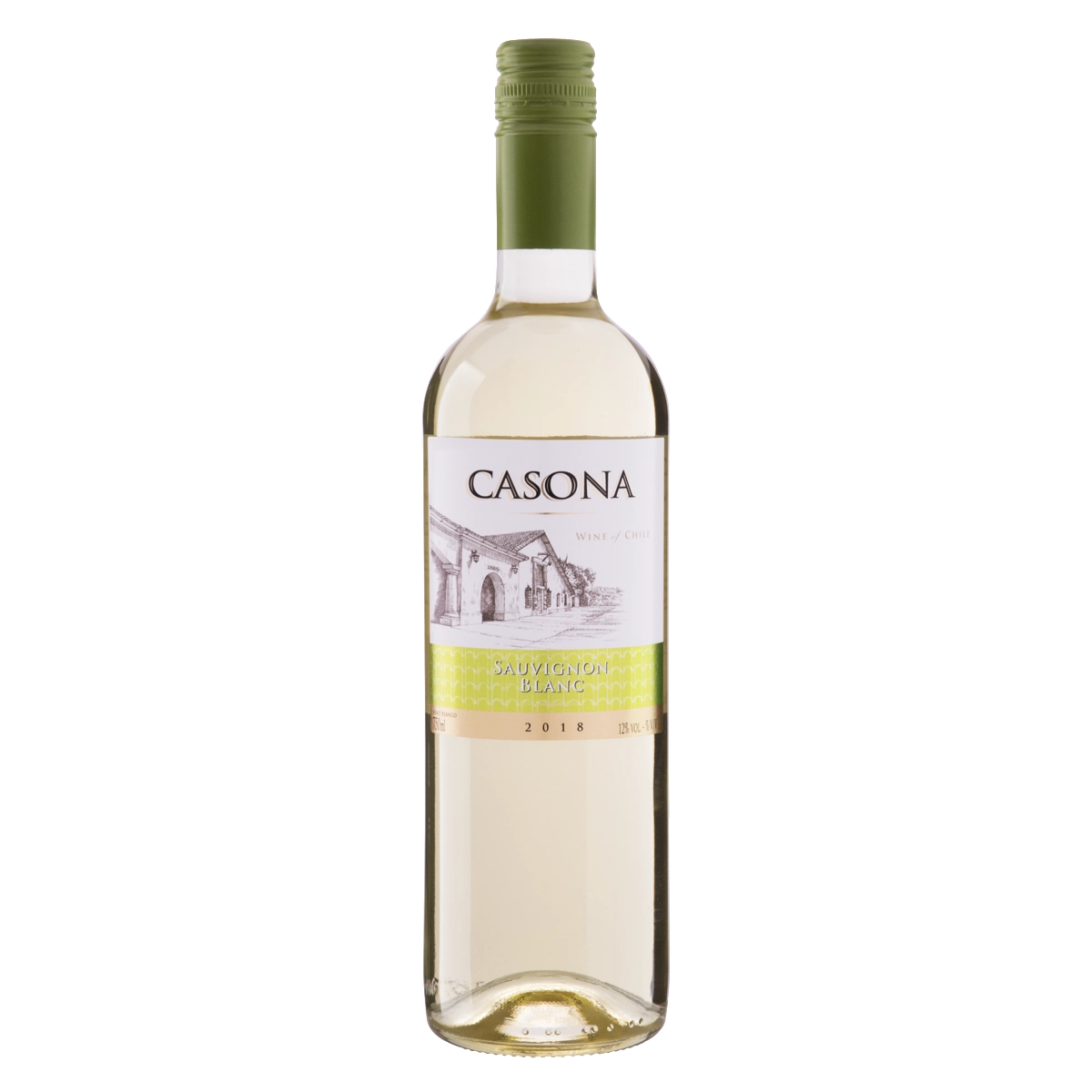 Vinho Chileno Branco Seco Classic Casona Sauvignon Blanc Valle Central Garrafa 750ml