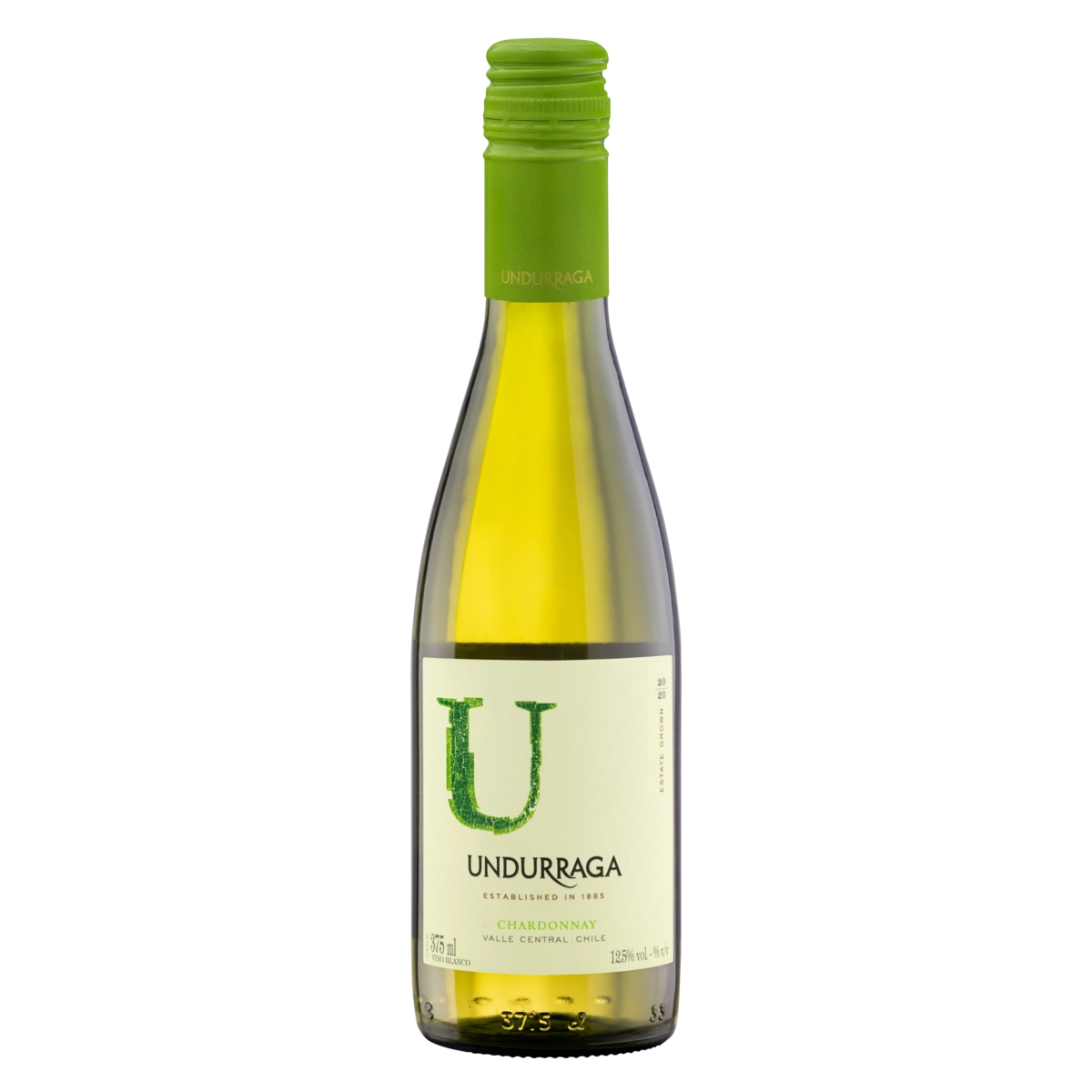 Vinho Chileno Branco Seco Undurraga U Chardonnay Valle Central Garrafa 375ml
