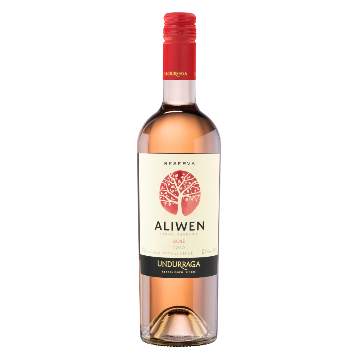 Vinho Chileno Rosé Seco Reserva Undurraga Aliwen Cabernet Sauvignon Merlot Syrah Valle De Colchagua