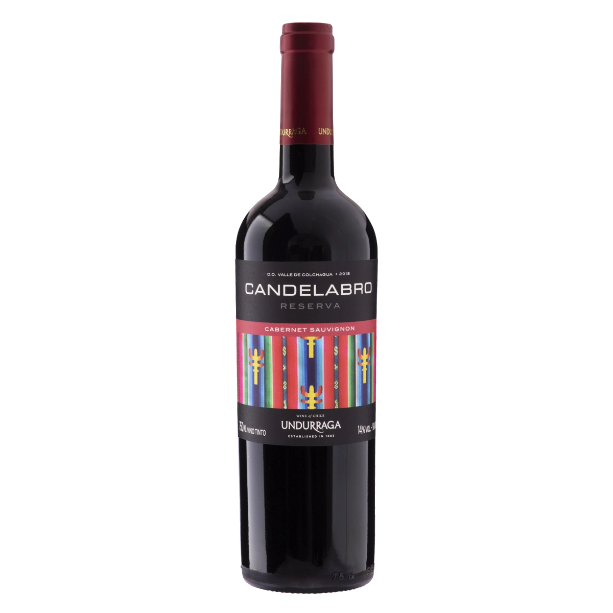 Vinho Chileno Tinto Seco Reserva Candelabro Cabernet Sauvignon Valle De Colchagua Garrafa 750ml