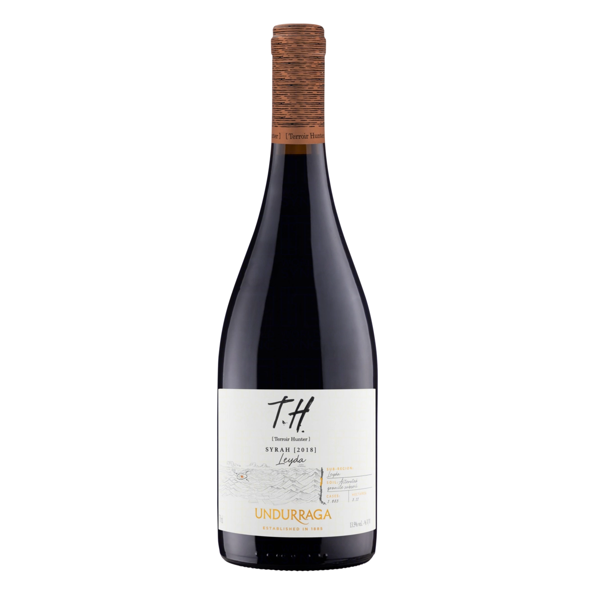 Vinho Chileno Tinto Seco Terroir Hunter Undurraga Syrah Valle De Leyda Garrafa 750ml