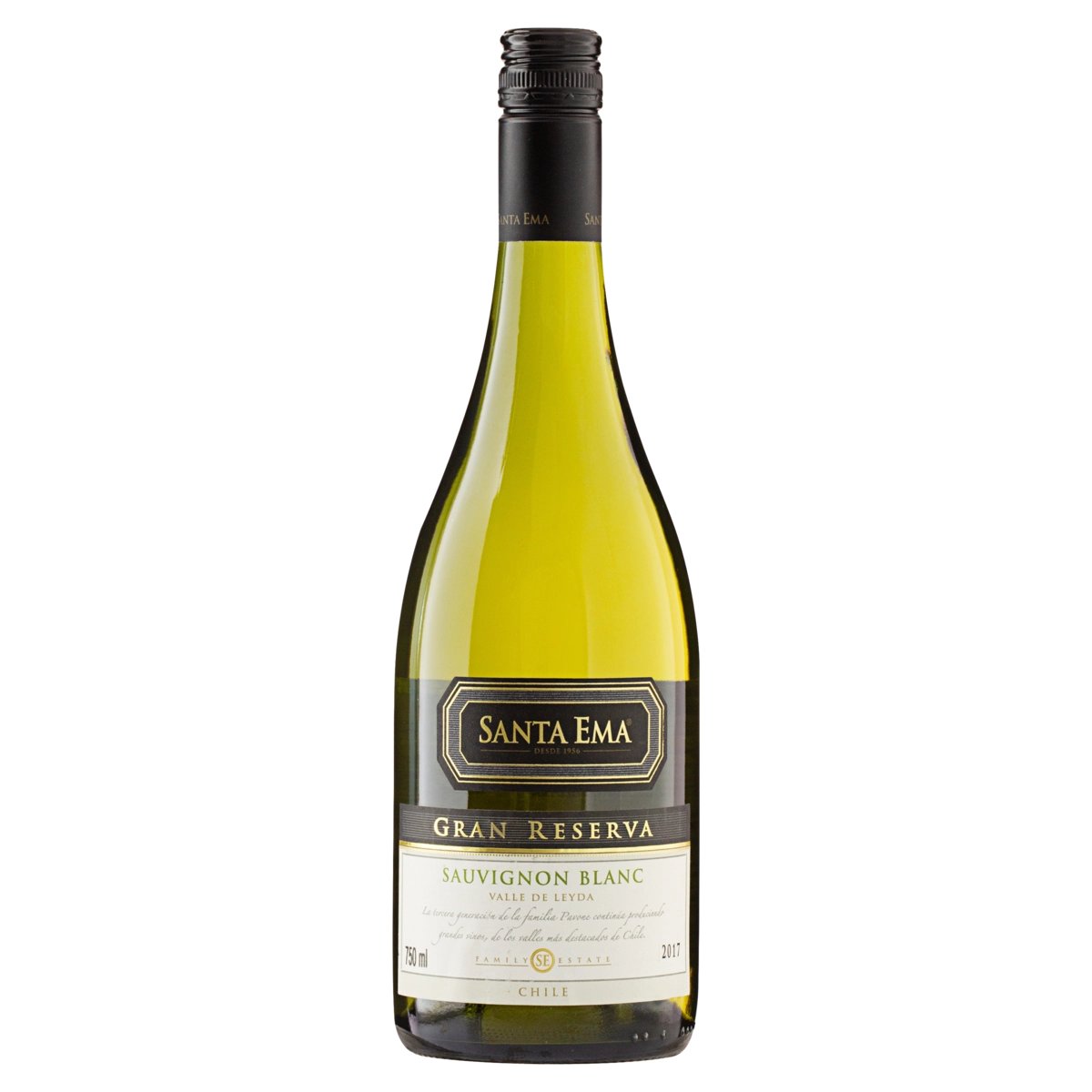 Vinho Chileno Branco Gran Reserva Santa Ema Sauvignon Blanc Valle De Leyda Garrafa 750ml