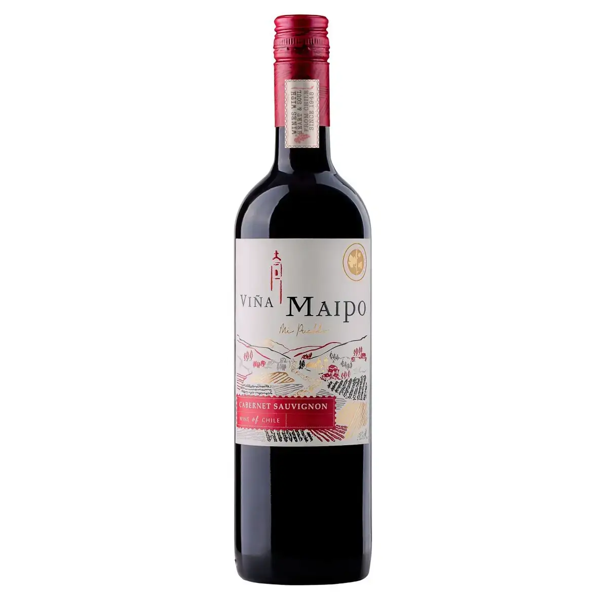 Vinho Chileno Tinto VINA MAIPO Carbenet Sauvignon Garrafa 750ml