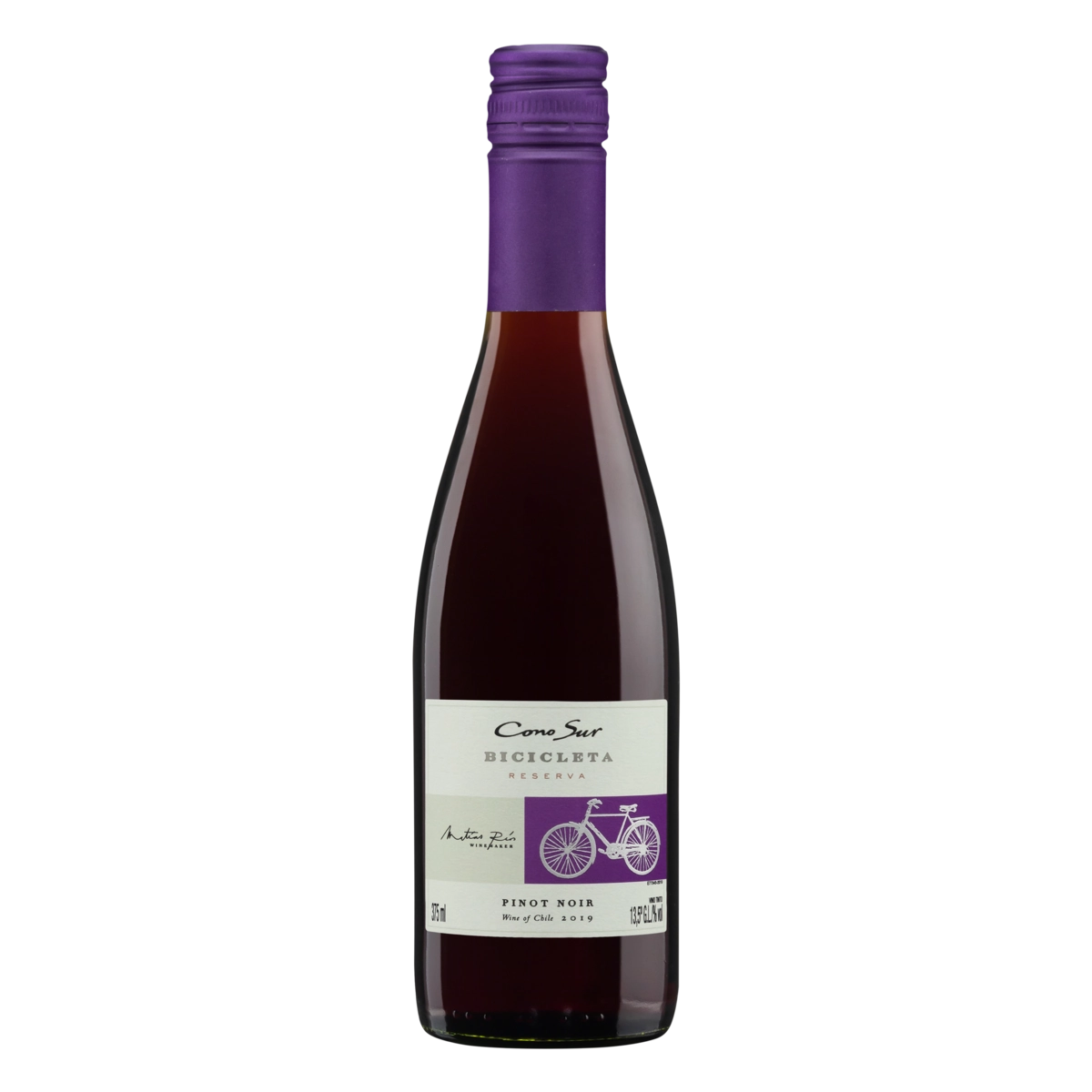 Vinho Chileno Tinto Seco Reserva Bicicleta Cono Sur Pinot Noir Garrafa 375ml