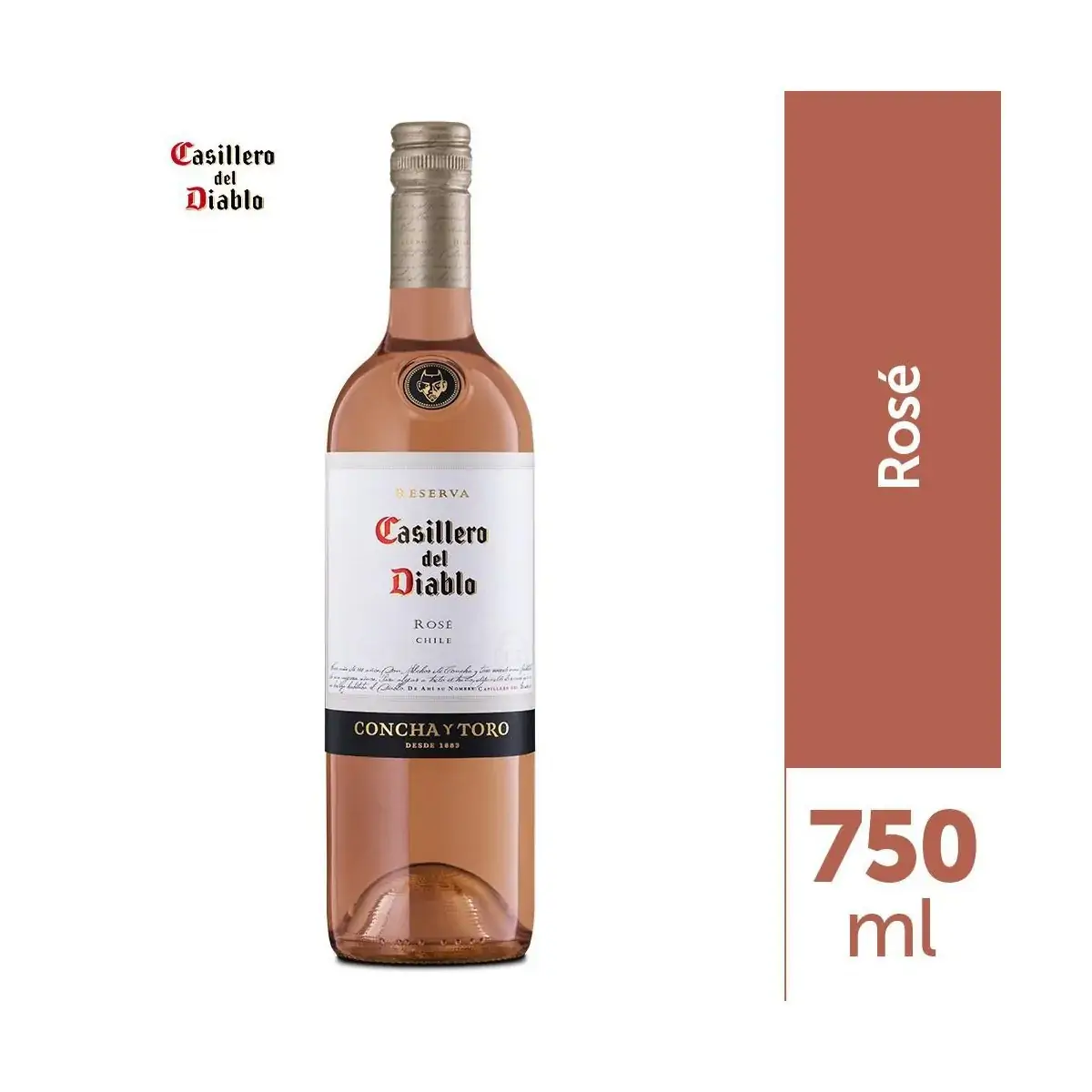 Vinho Chileno Rosé Seco Reserva Casillero del Diablo Garrafa 750ml