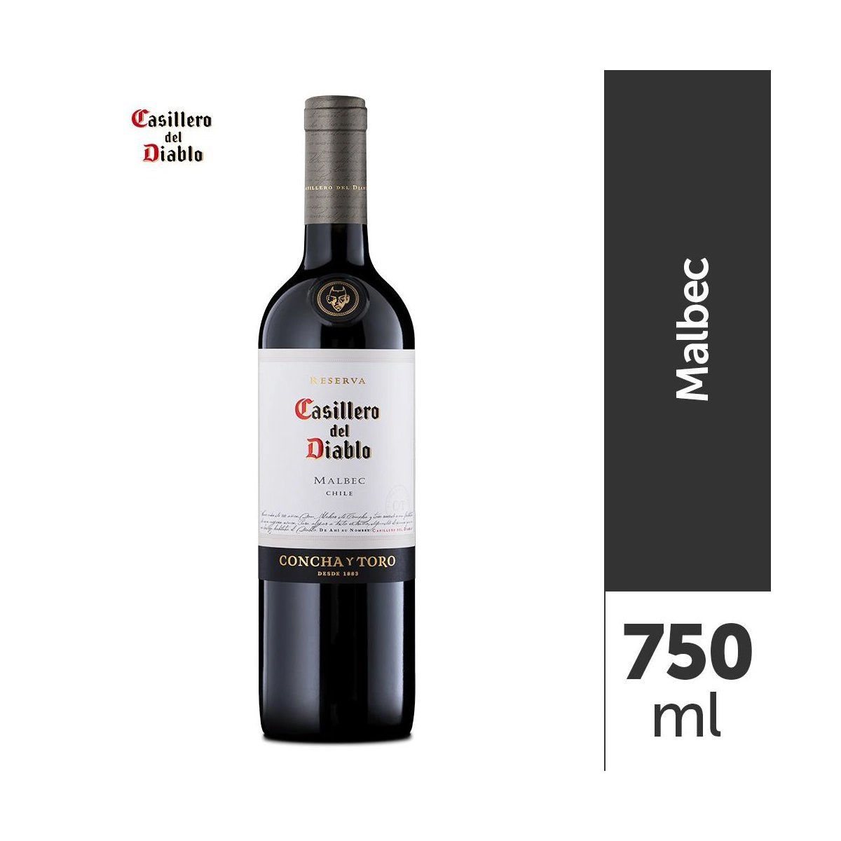 Vinho Tinto CASILLERO D DIABLO MALBEC Garrafa 750ml