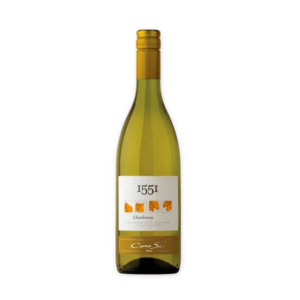 Vinho Chileno Branco Meio Seco 1551 Cono Sur Chardonnay Valle Central Garrafa 750ml