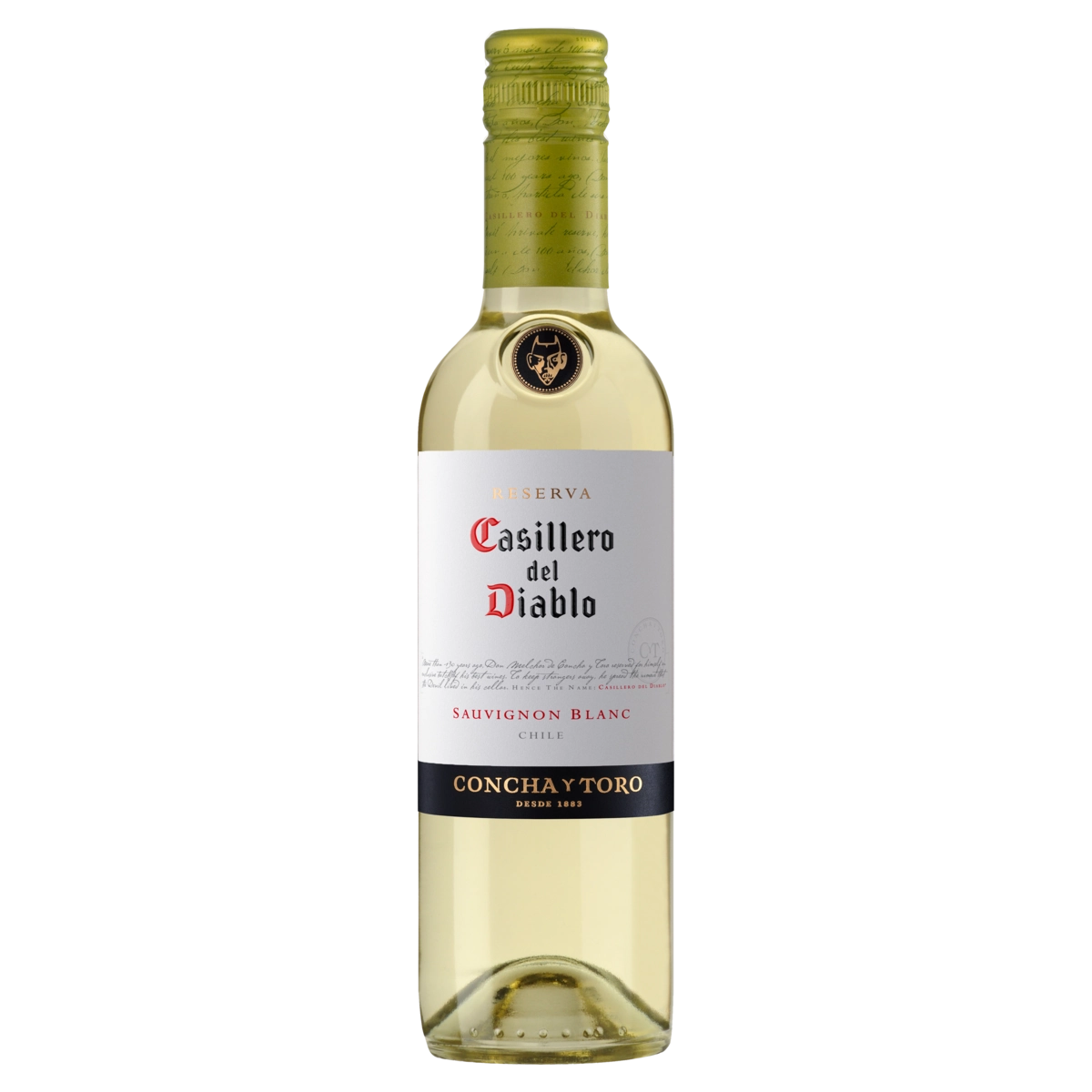Vinho Chileno Branco Seco Reserva Casillero Del Diablo Sauvignon Blanc Garrafa 375ml