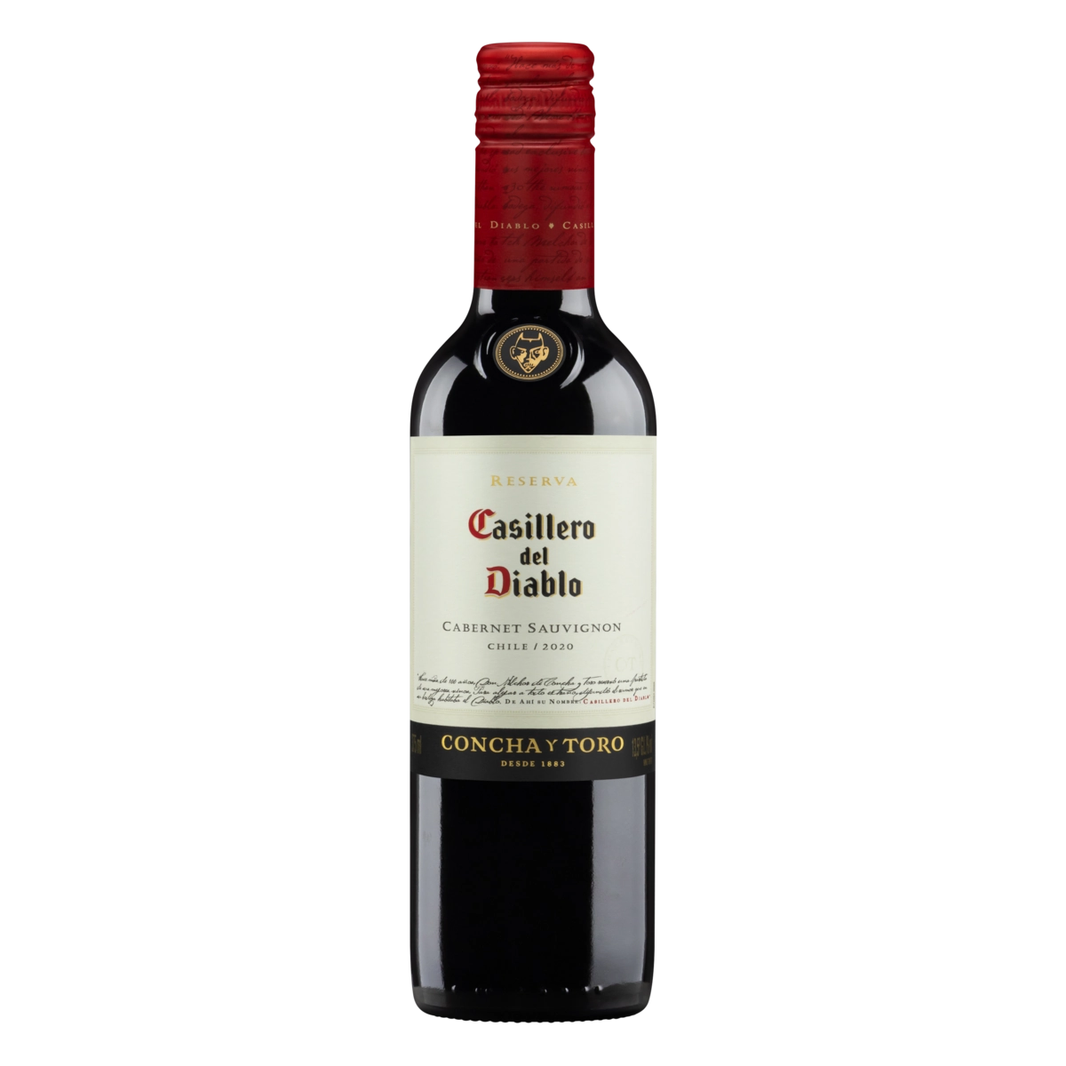 Vinho Chileno Tinto Seco Reserva Casillero Del Diablo Cabernet Sauvignon Garrafa 375ml