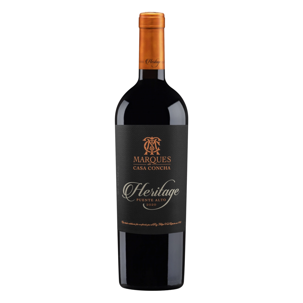 Vinho Chileno Tinto Seco Heritage Marques De Casa Concha Cabernet Sauvignon Cabernet Franc Petit Ver