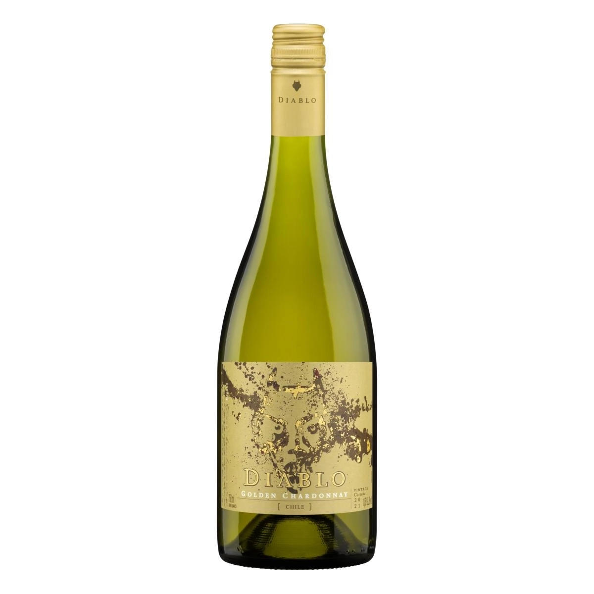 Vinho Chileno Branco Meio Seco Golden Diablo Chardonnay Garrafa 750ml