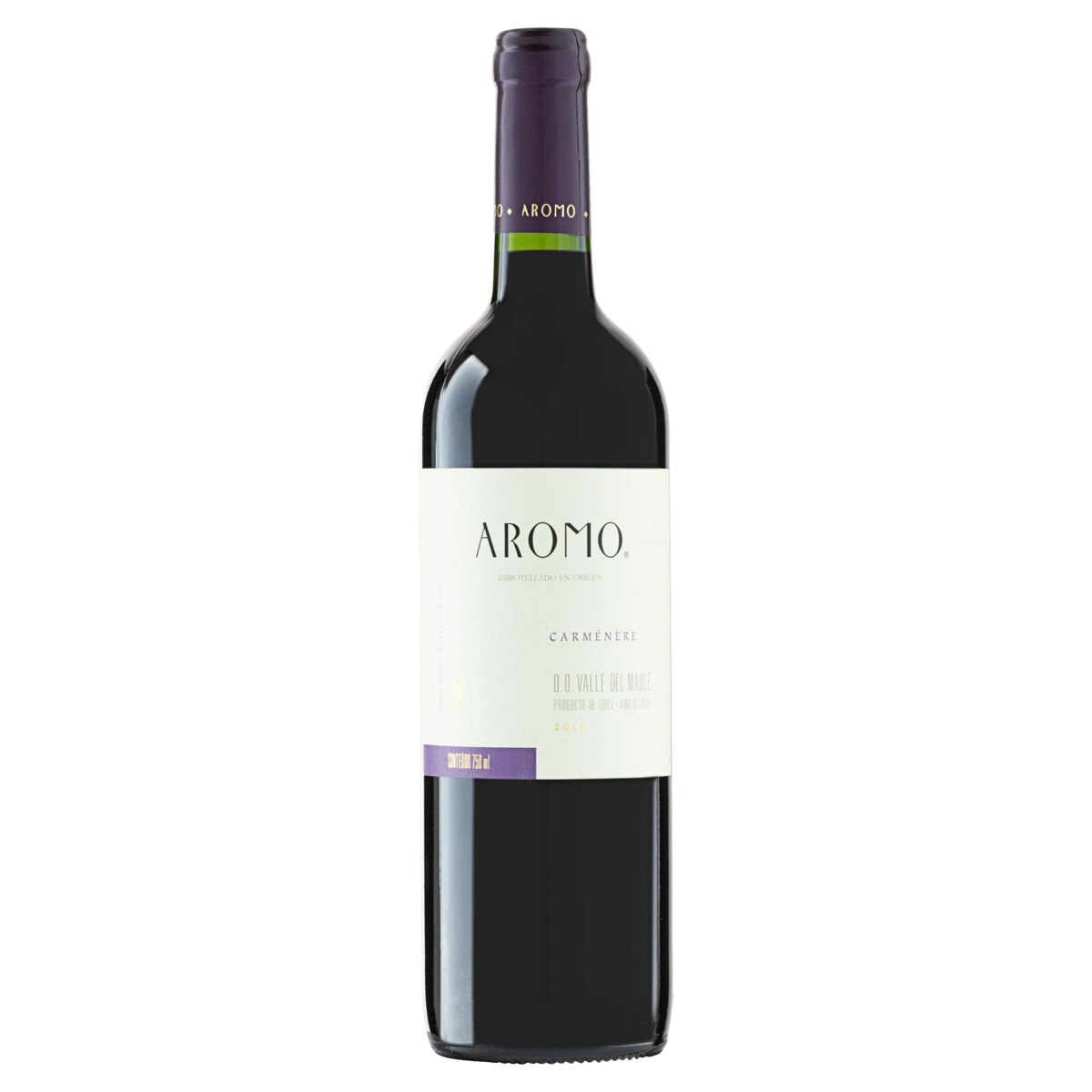 Vinho Chileno Tinto Seco Aromo Carménère Valle Del Maule Garrafa 750ml