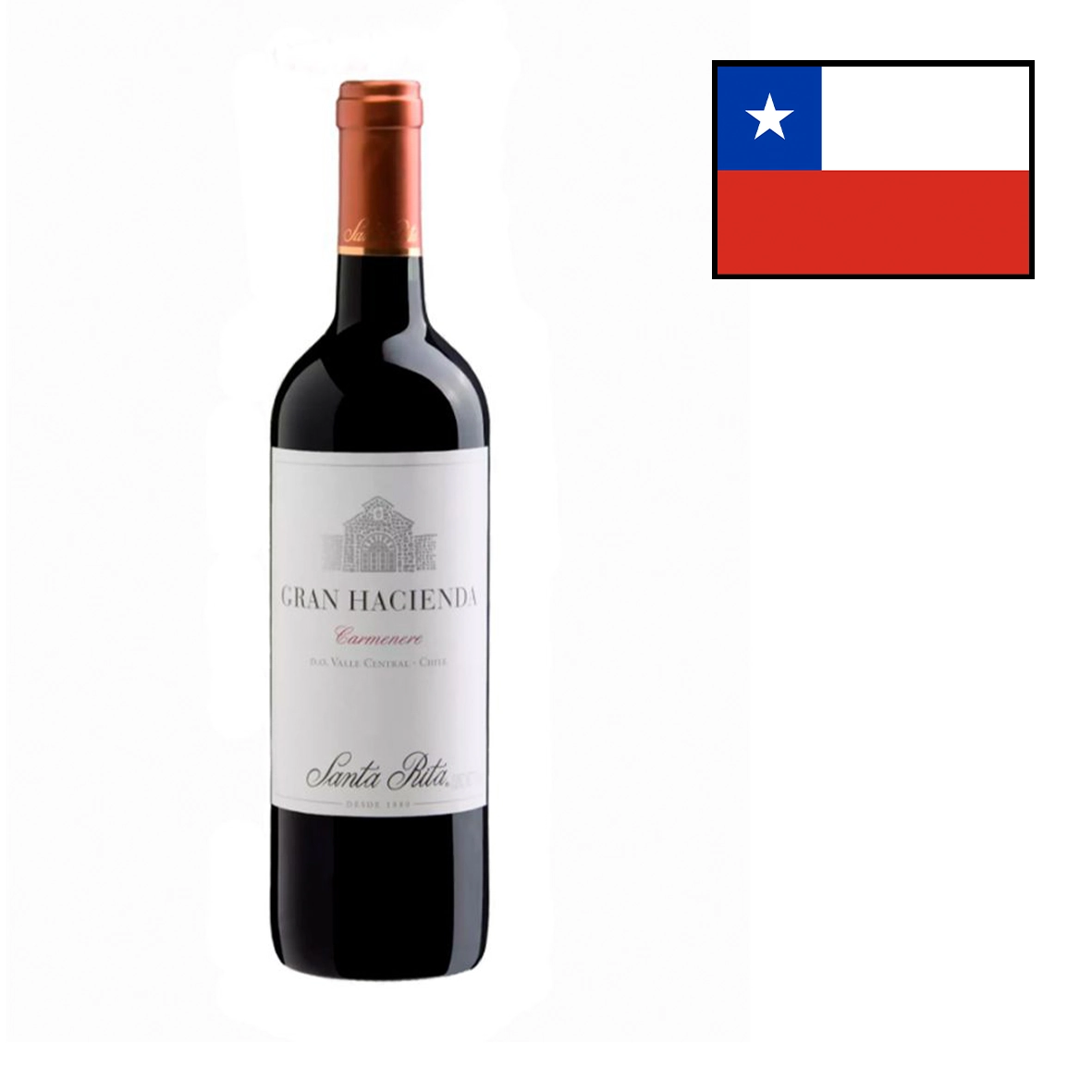 Vinho Chil Santa Rita Gran Hacienda Carmenere