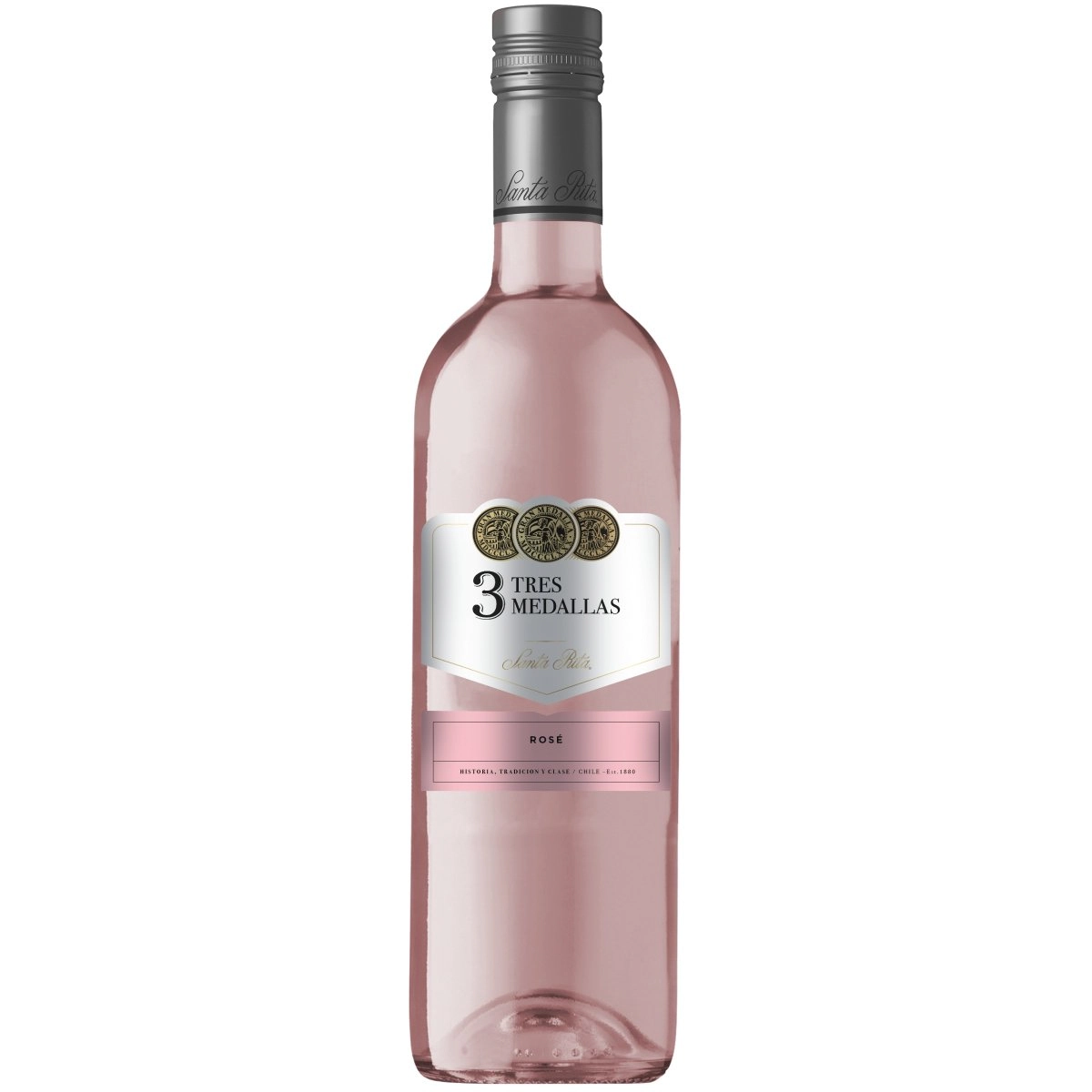 Vinho Chileno Rosé TRES MEDALLAS Garrafa 750ml