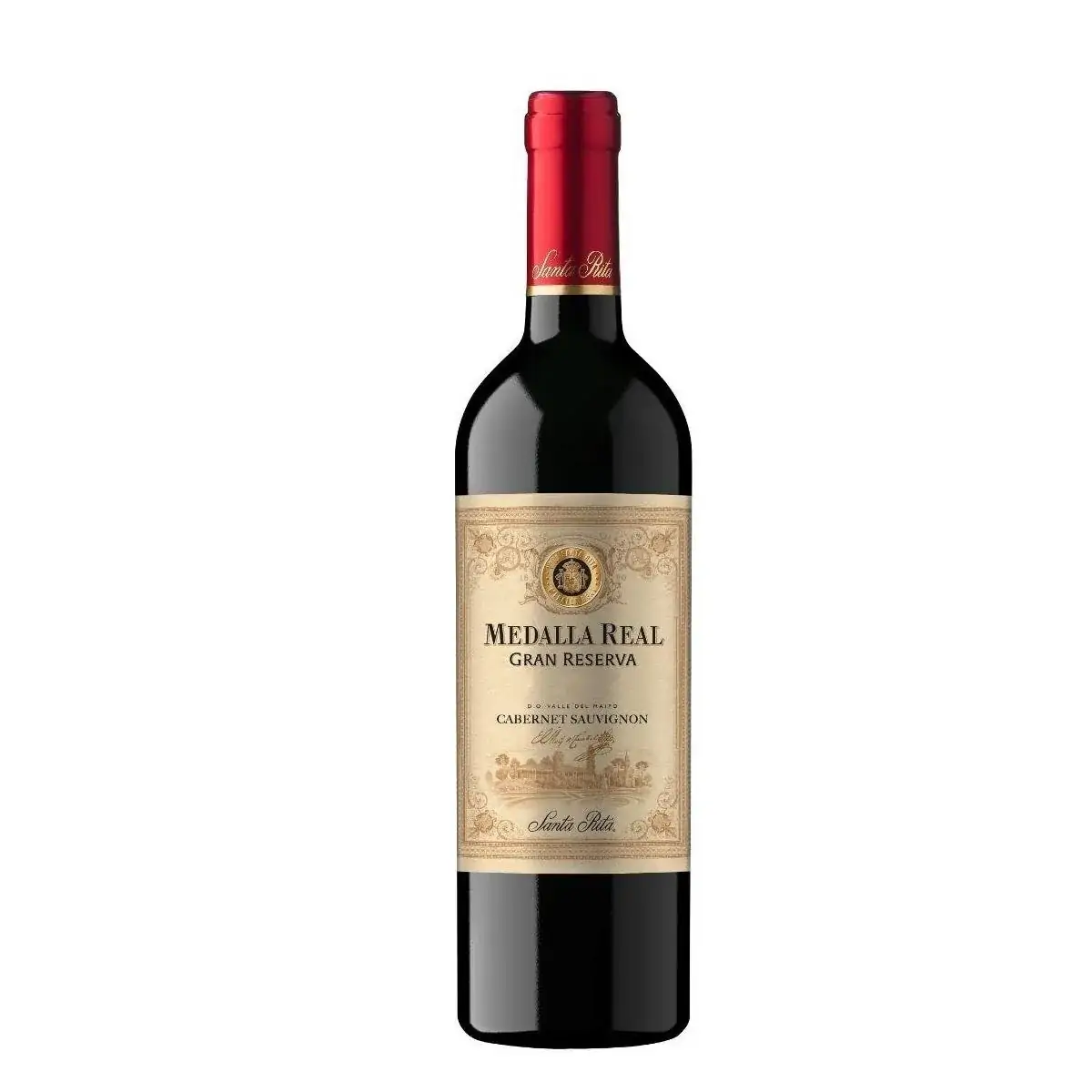 Vinho Chileno Tinto SANTA RITA Medalla Real Gran Reserva Cabernet Sauvignon Garrafa 750ml