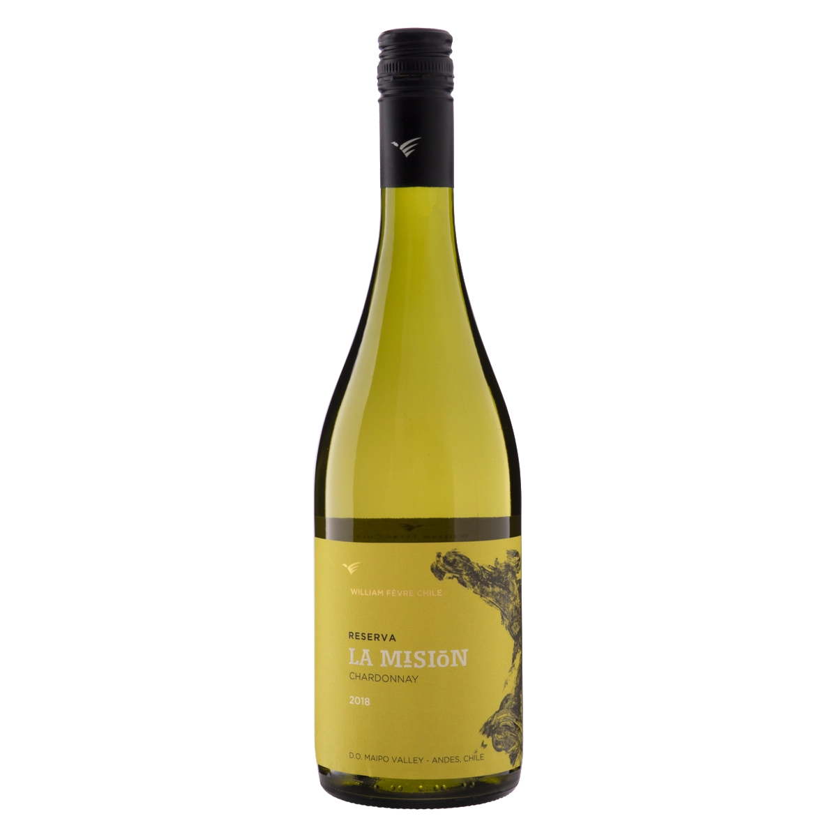 Vinho Chileno Branco Seco Reserva La Misión Chardonnay Valle Del Maipo Garrafa 750ml