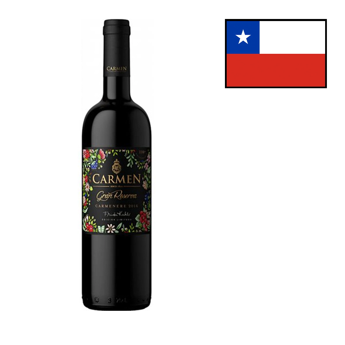 Vinho Tinto Chileno Carmen Gran Reserva Carménere Frida Kahlo 750ml
