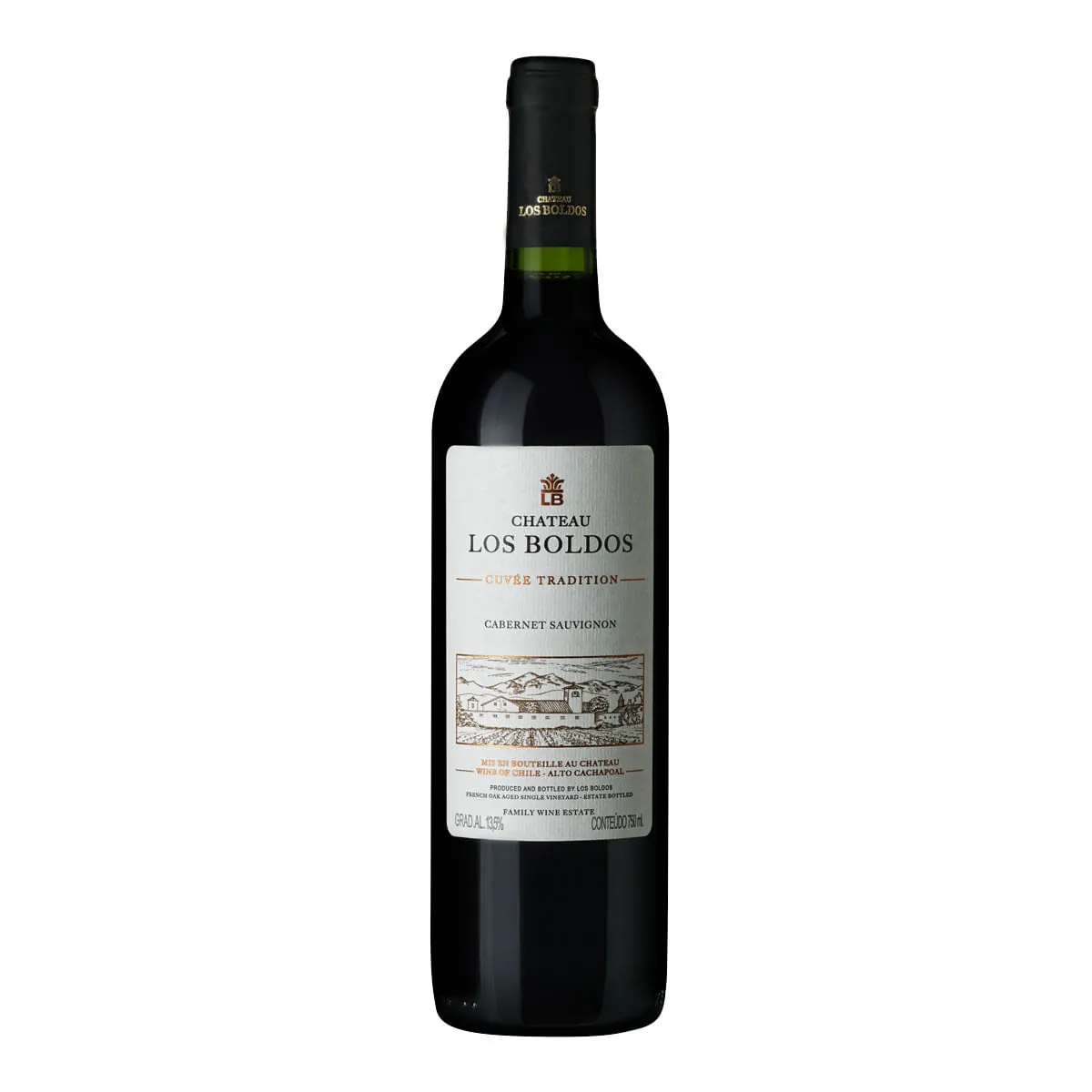 Chileno Tinto Cabernet Sauvignon LOS BOLDOS Garrafa 750ml