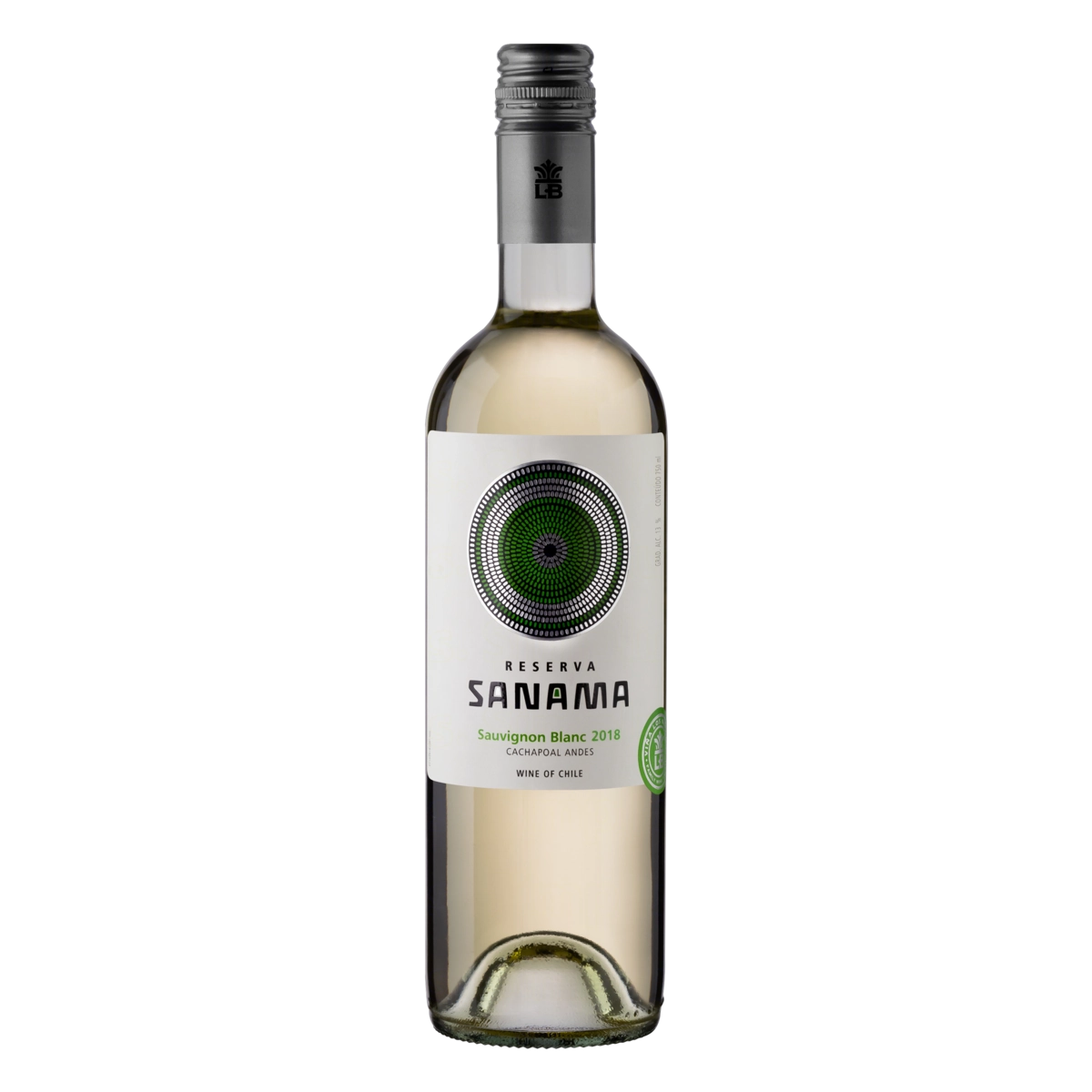 Vinho Chileno Branco Seco Reserva Sanama Sauvignon Blanc Valle Central Garrafa 750ml