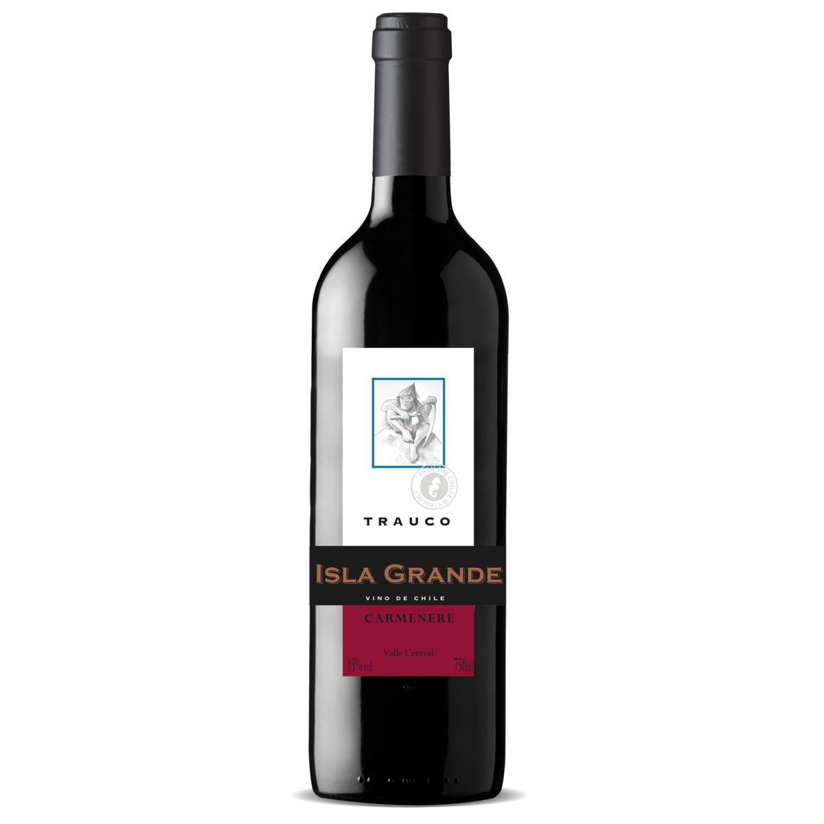 Vinho Chileno Tinto Seco Trauco Isla Grande Carménère Valle Central Garrafa 750ml